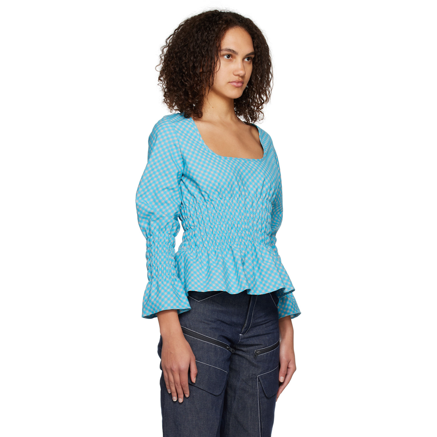  Paria /farzaneh Blue Bubblegum Blouse 