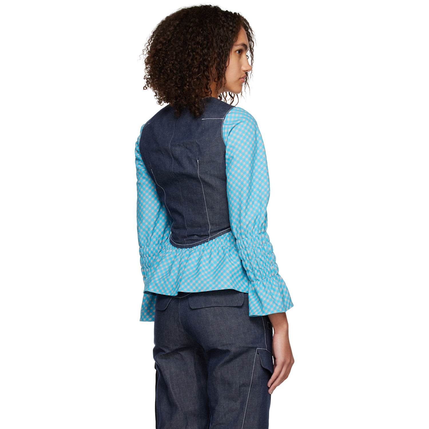  Paria /farzaneh Blue Zip Corset 