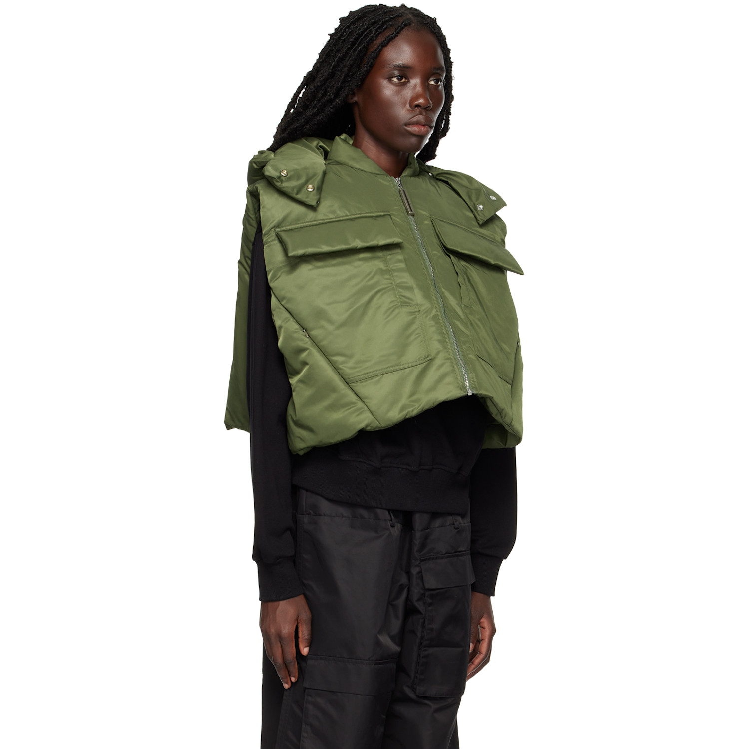  Spencer Badu Khaki Insulated Vest 