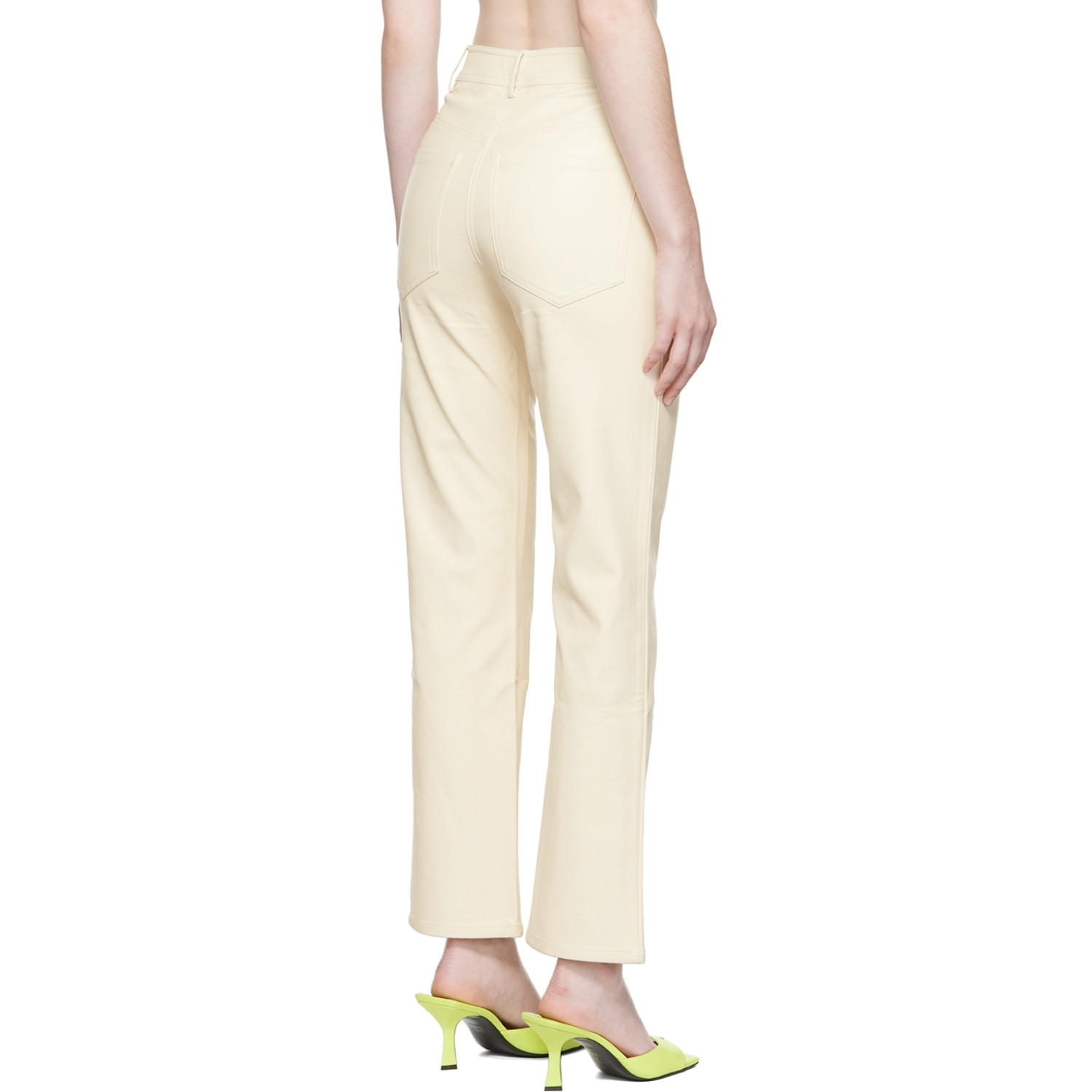  Miaou Off-white Junior Faux-leather Pants 