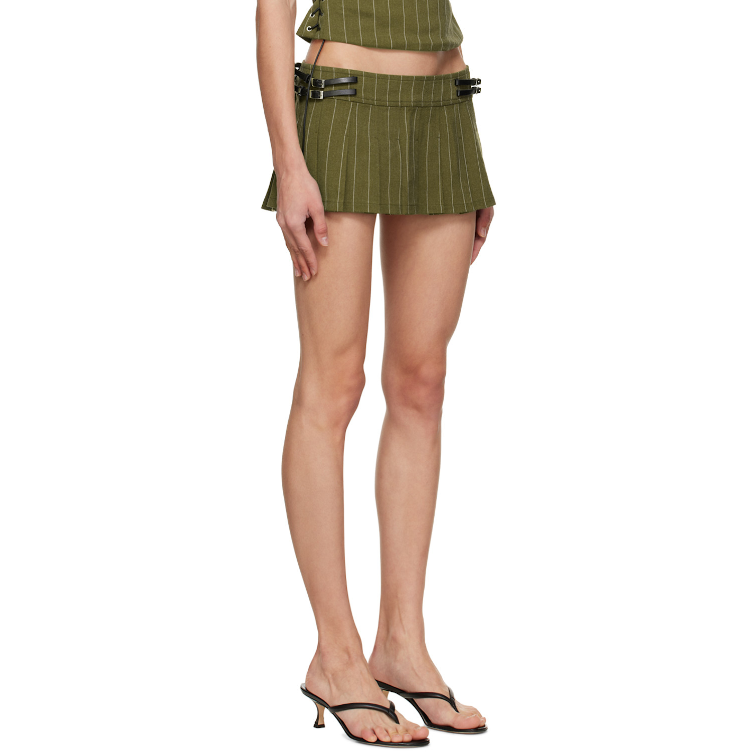  Miaou Khaki Reno Miniskirt 