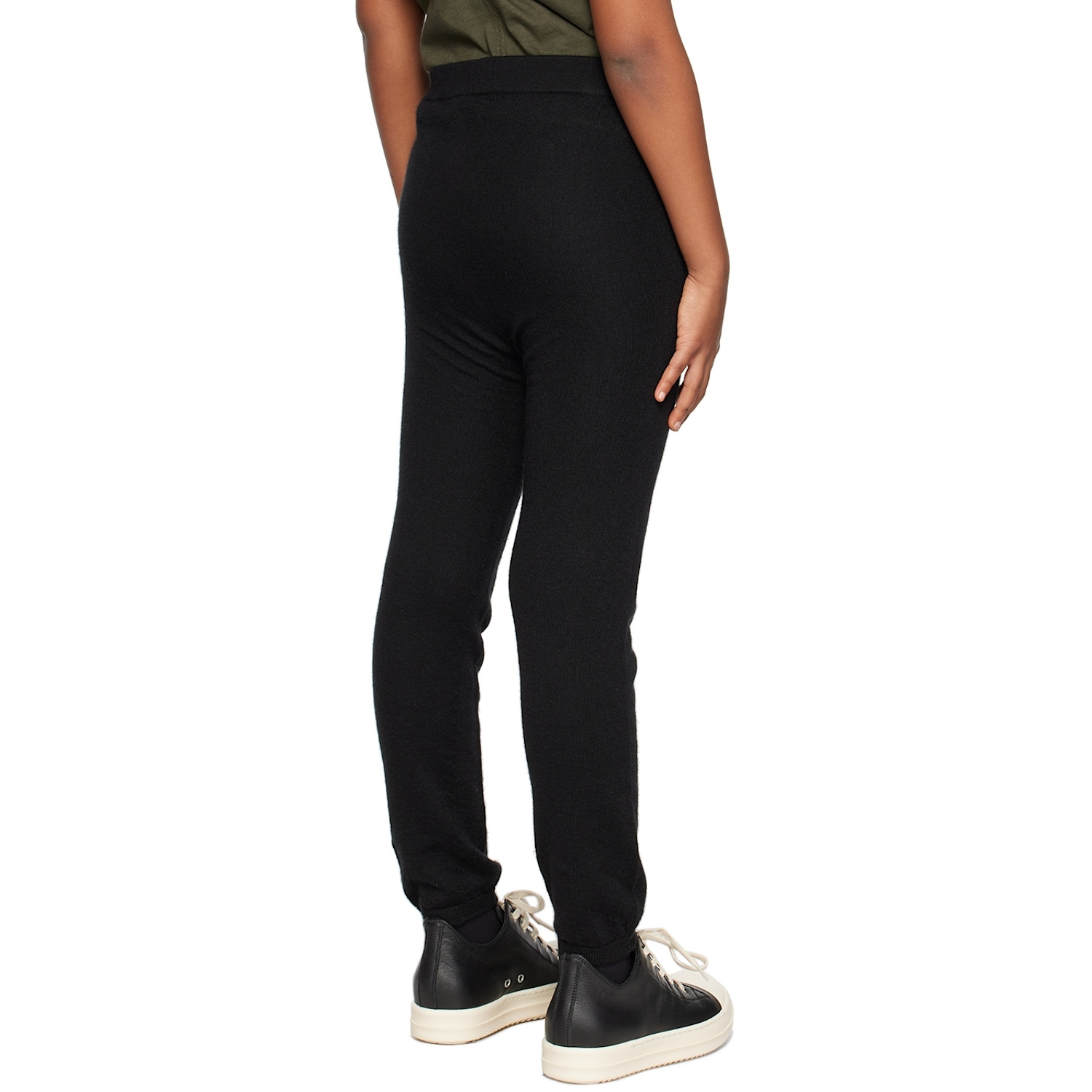  Rick Owens Kids Black Semi-sheer Leggings 