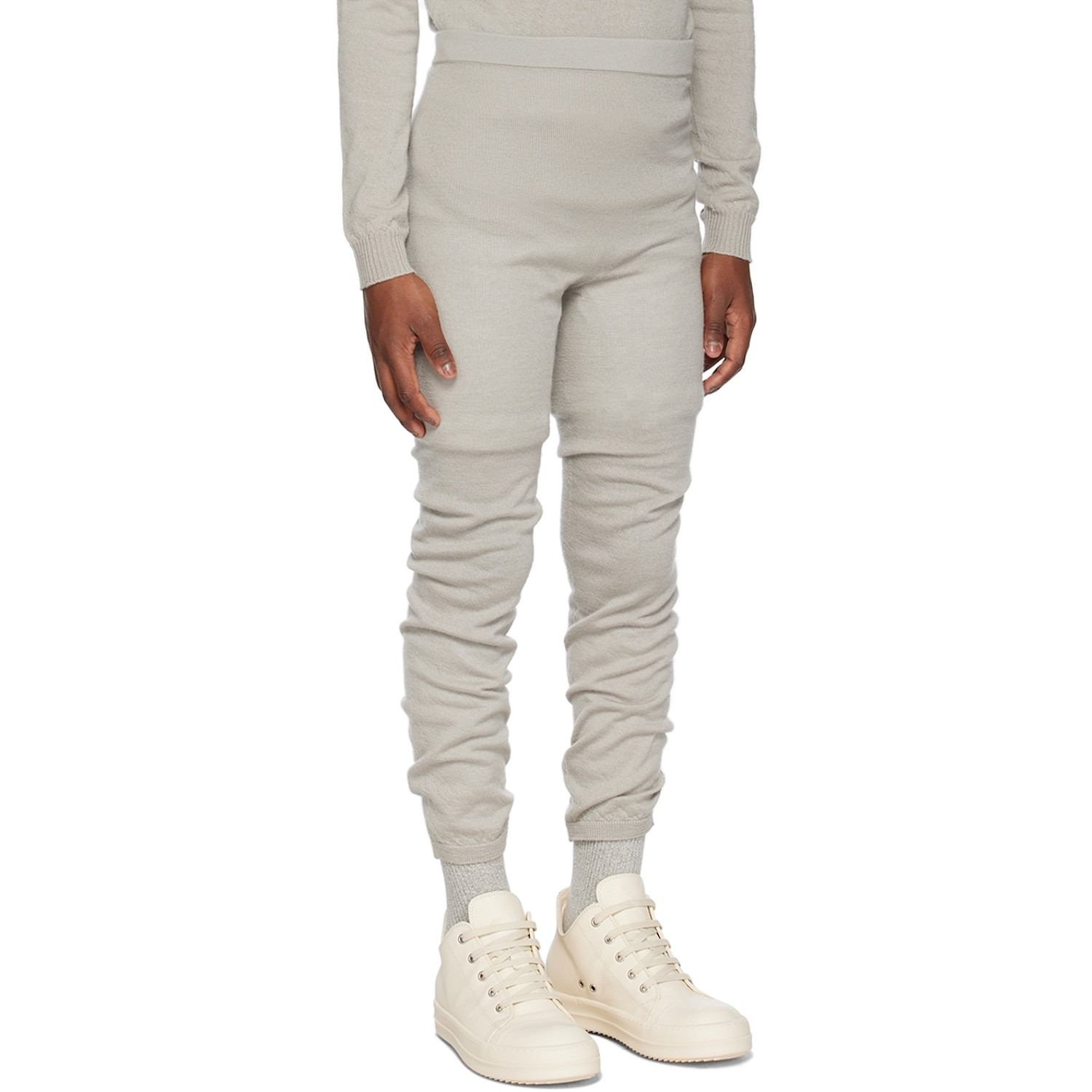  Rick Owens Kids Gray Slim-fit Leggings 