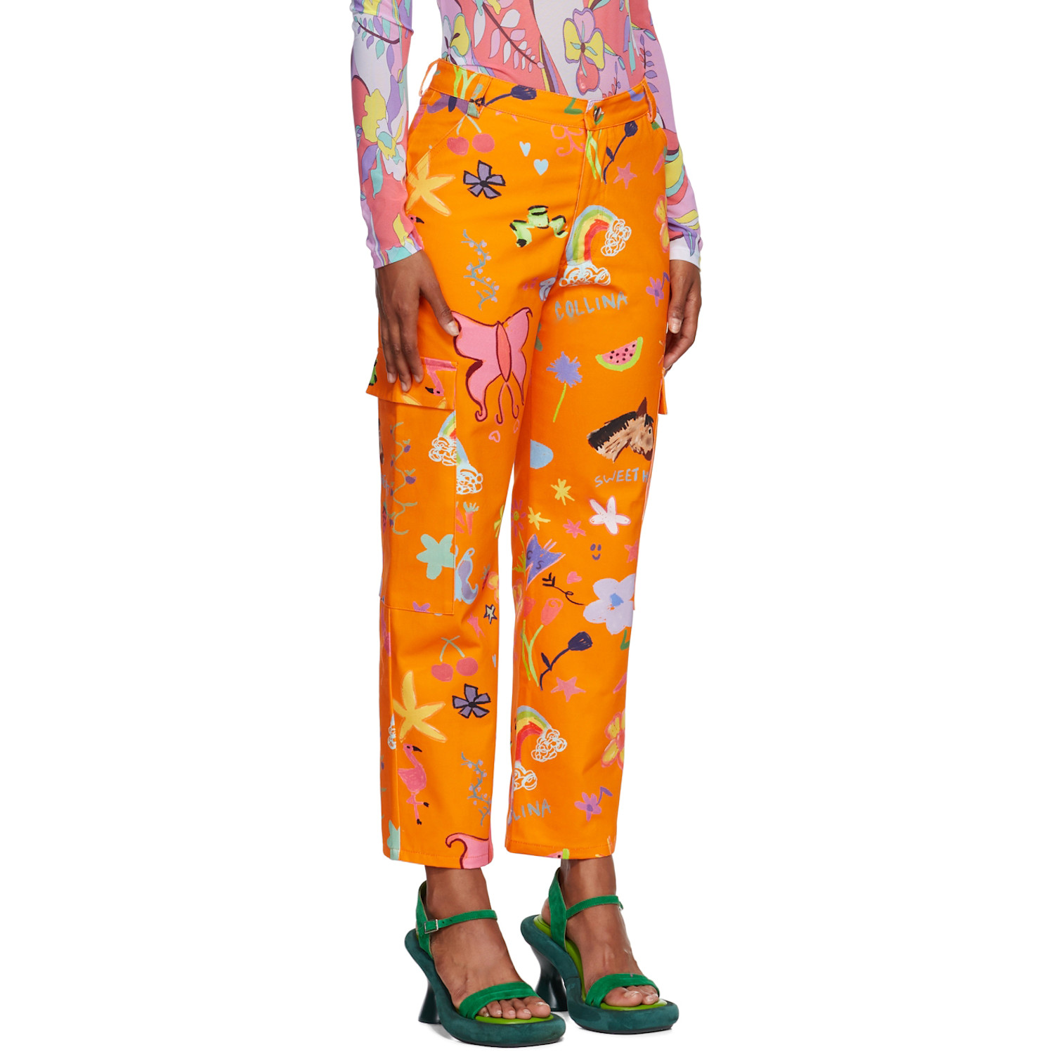  Collina Strada Ssense Exclusive Orange Chason Jeans 