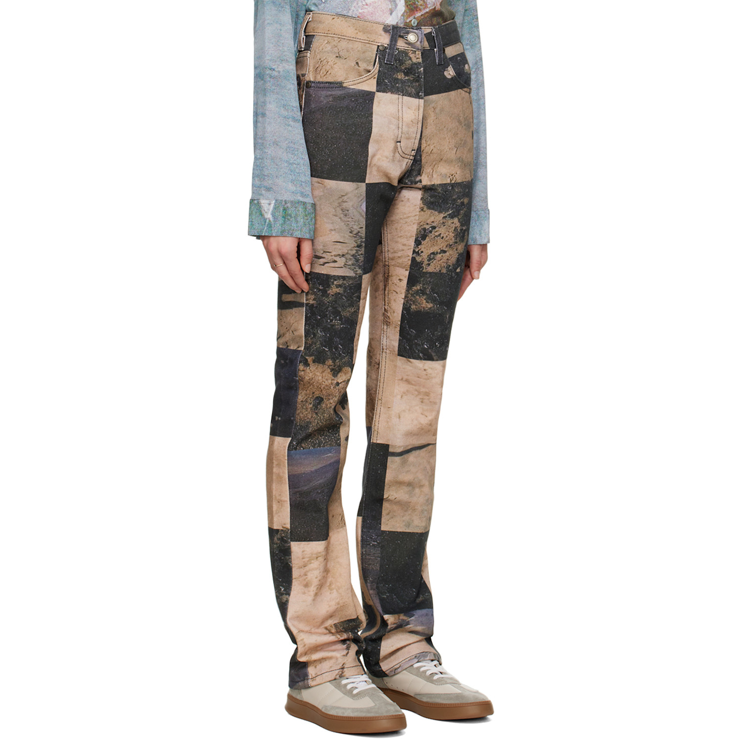  Serapis Brown Oil Sand Jeans 