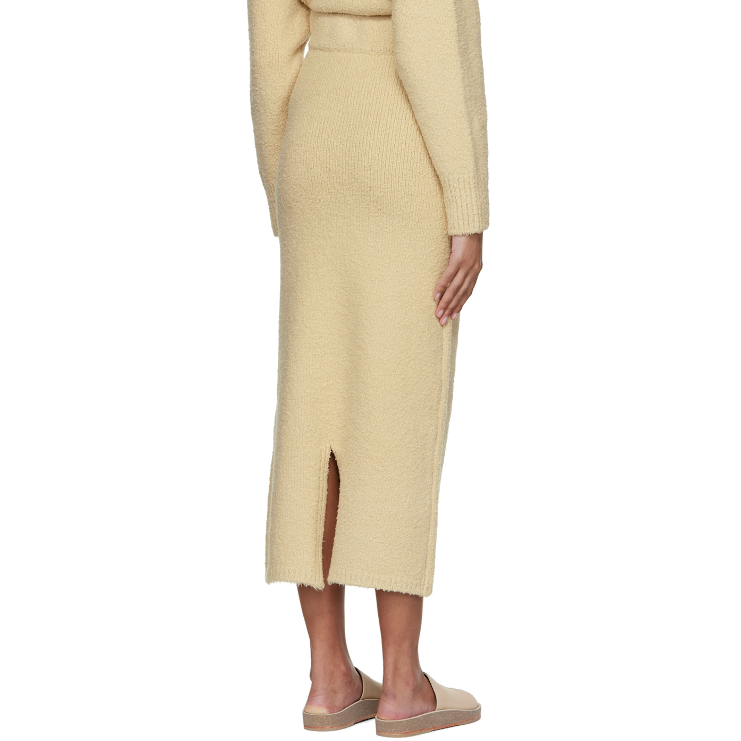  Missing You Already Beige Cotton Maxi Skirt 