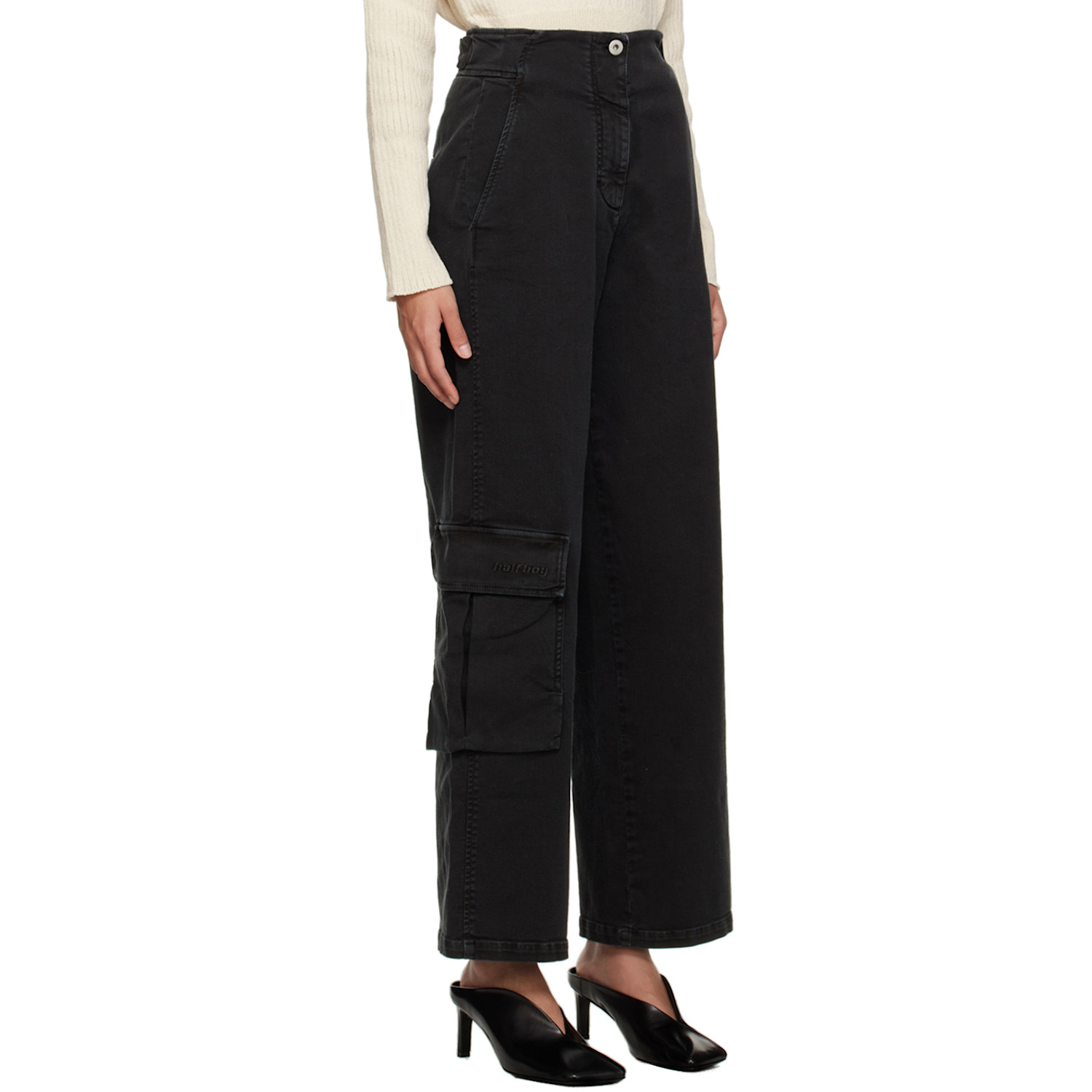  Halfboy Black Cargo Trousers 