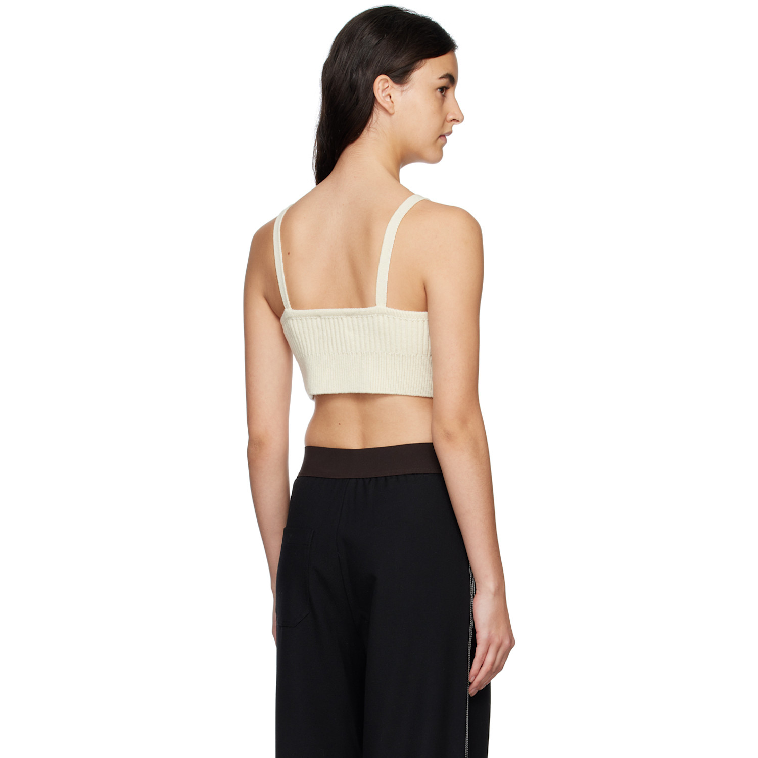  Halfboy Off-white V-neck Tank Top 