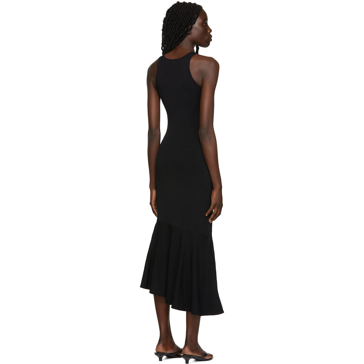  Deveaux New York Black Charlize Midi Dress 