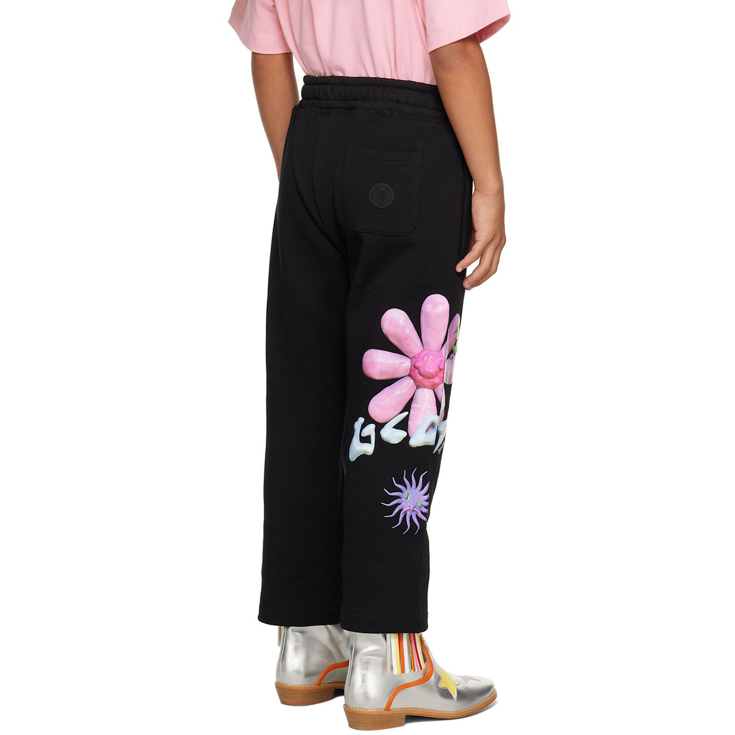  Gcds Kids Kids Black Graphic Lounge Pants 