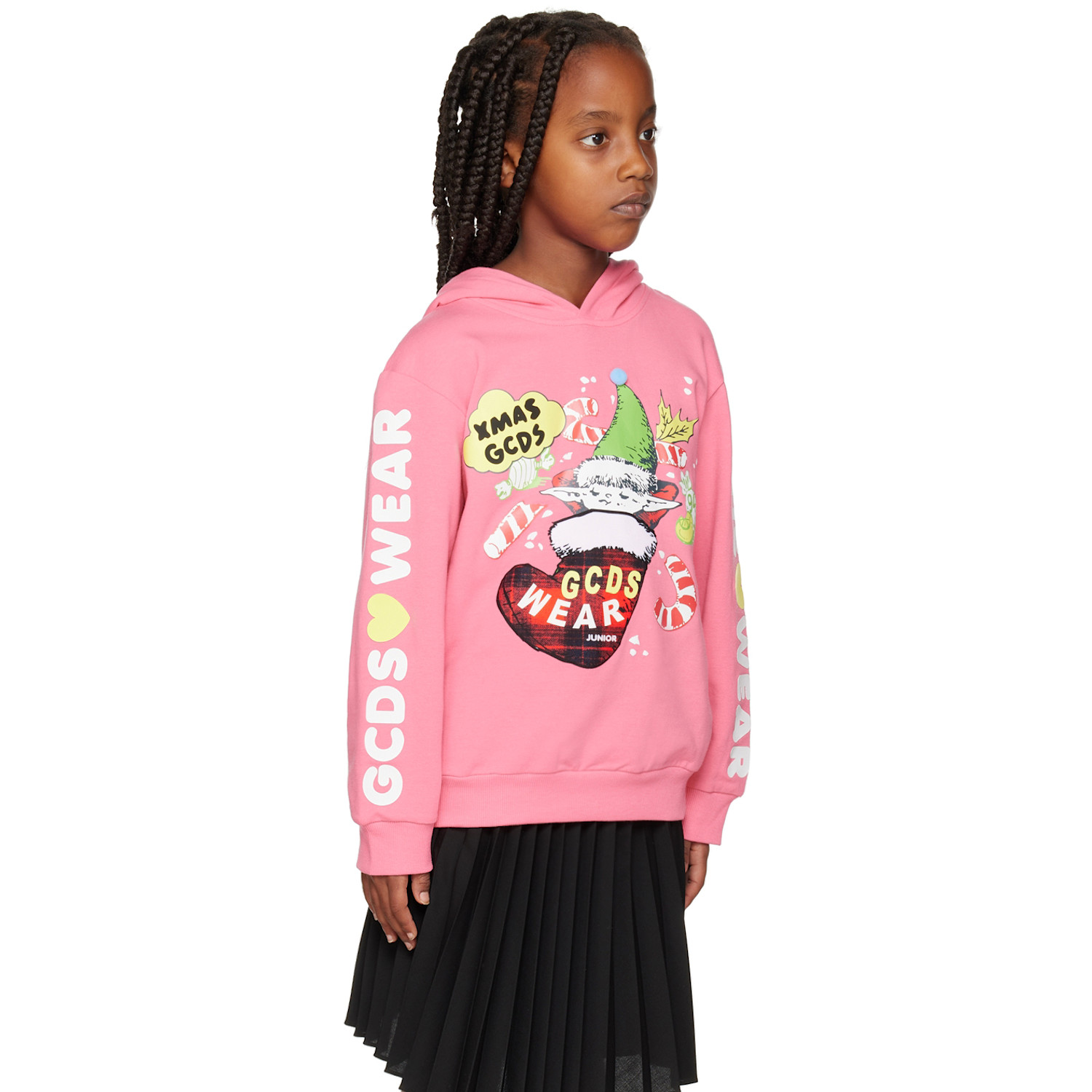 Gcds Kids Kids Pink Graphic Hoodie 