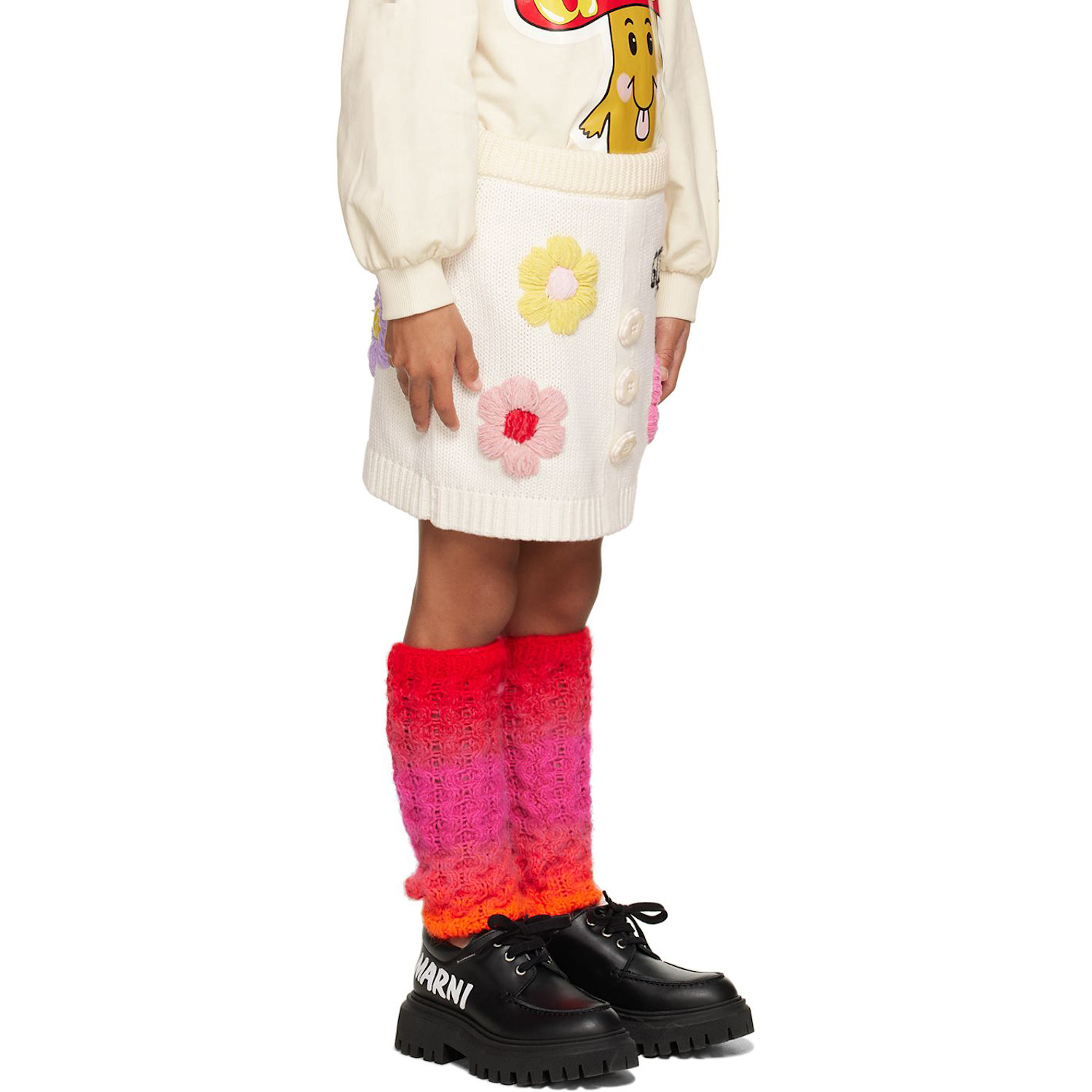  Gcds Kids Kids White Floral Skirt 