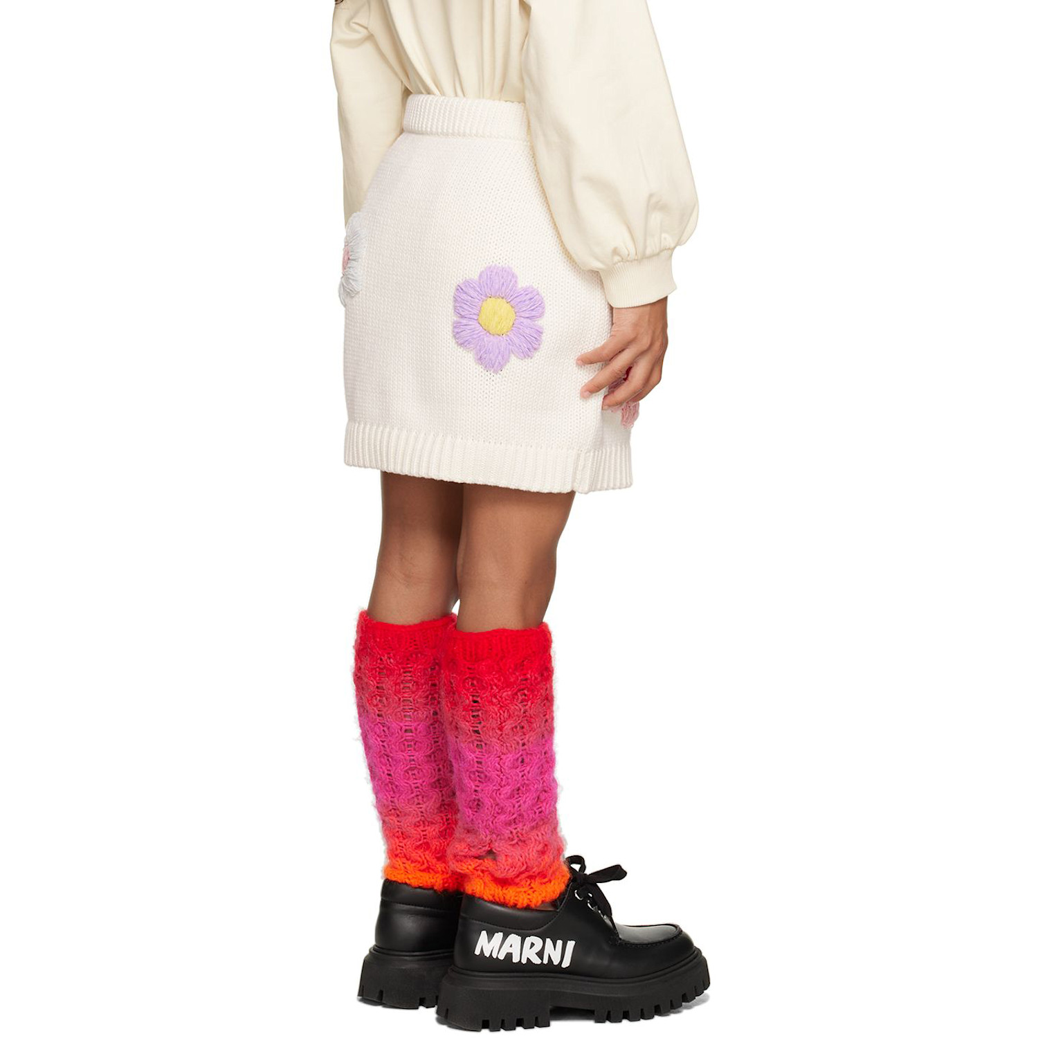  Gcds Kids Kids White Floral Skirt 