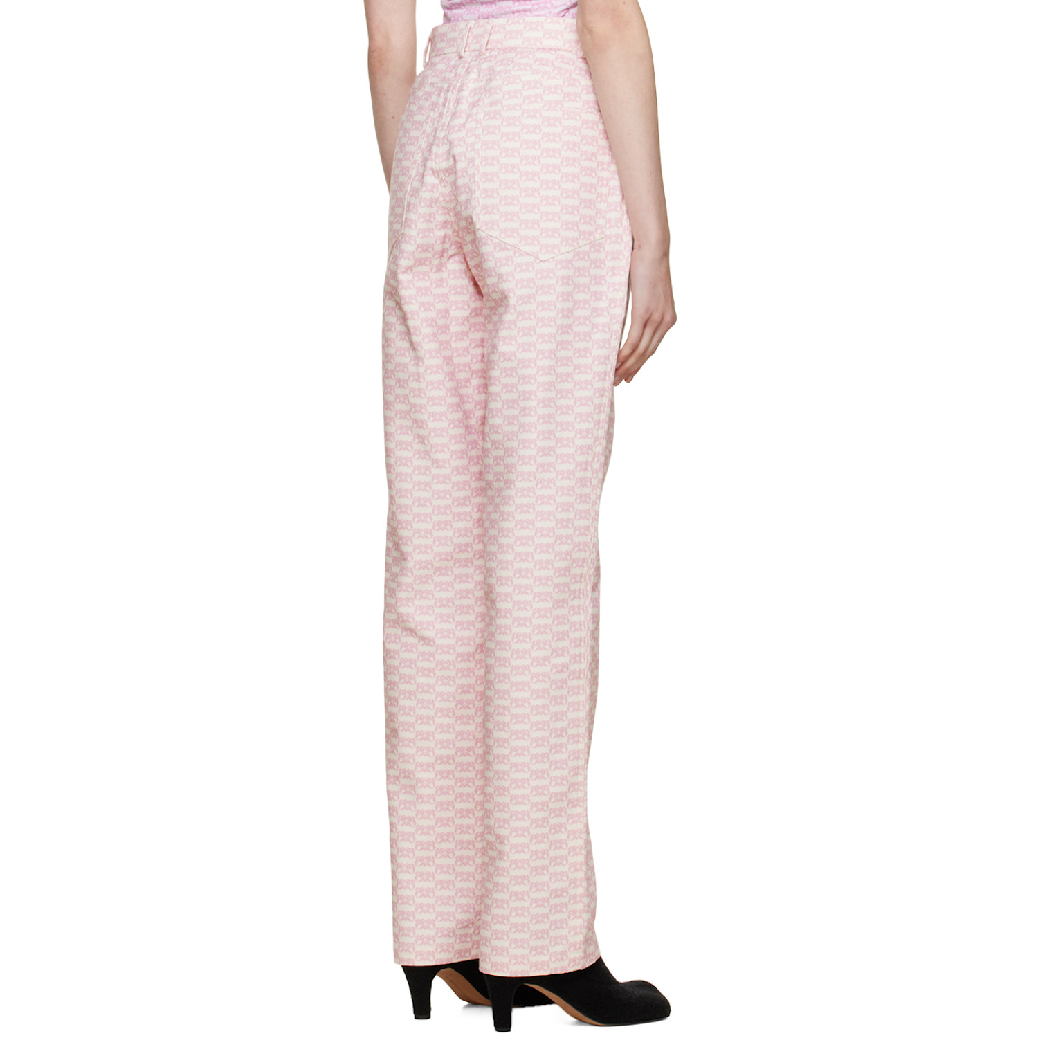  Bonbom Off-white & Pink Noh Jeans 