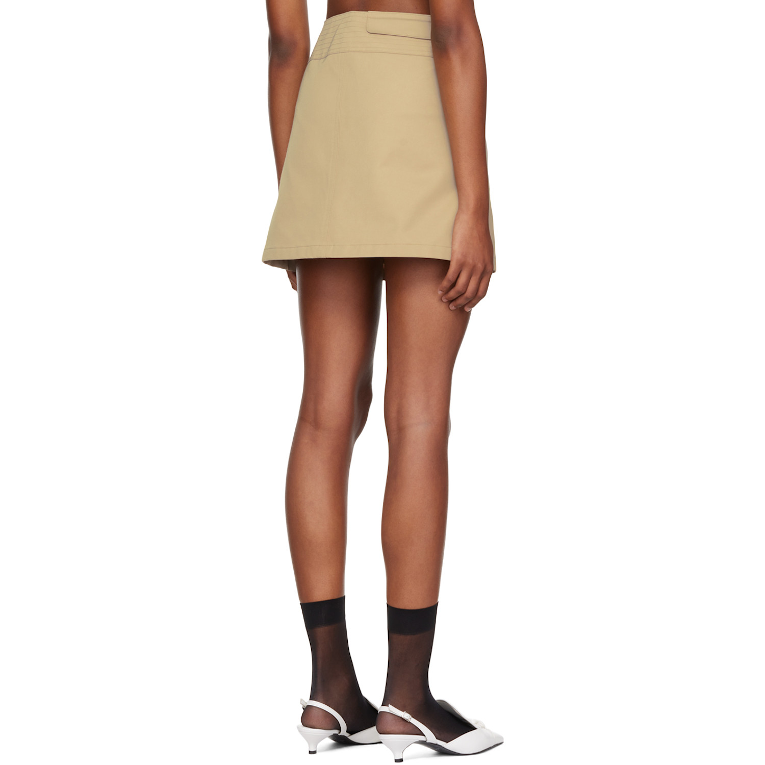  Bonbom Beige Rhee Miniskirt 