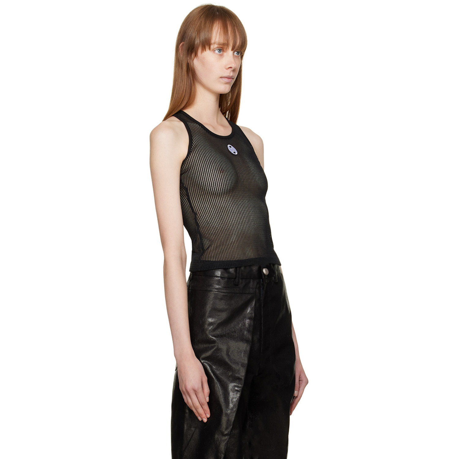 Bonbom Black Crewneck Tank Top 