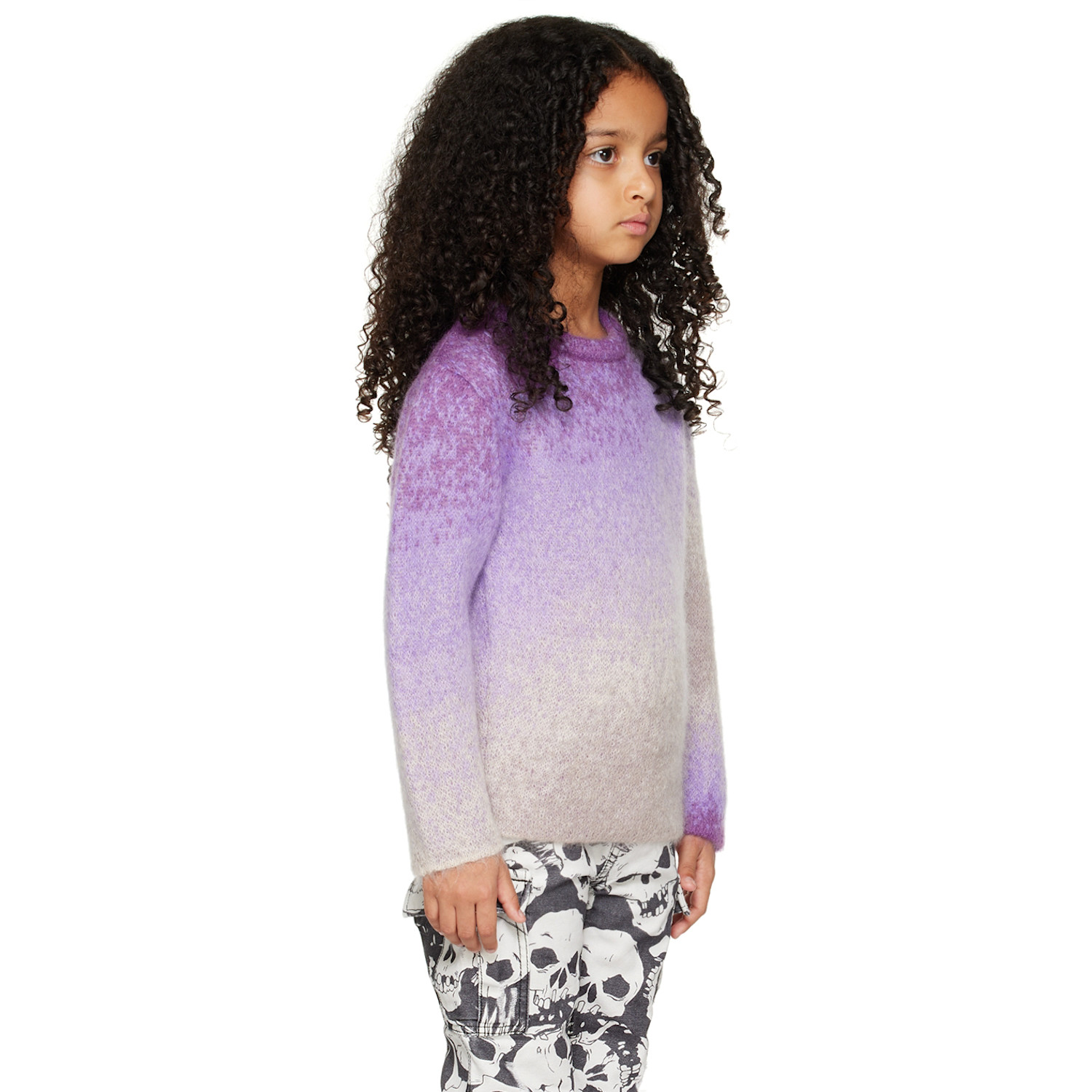  Erl Kids Purple Gradient Sweater 