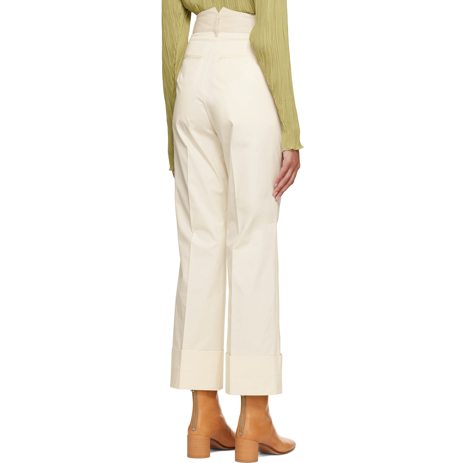  Oct31 Off-white Turnup Trousers 
