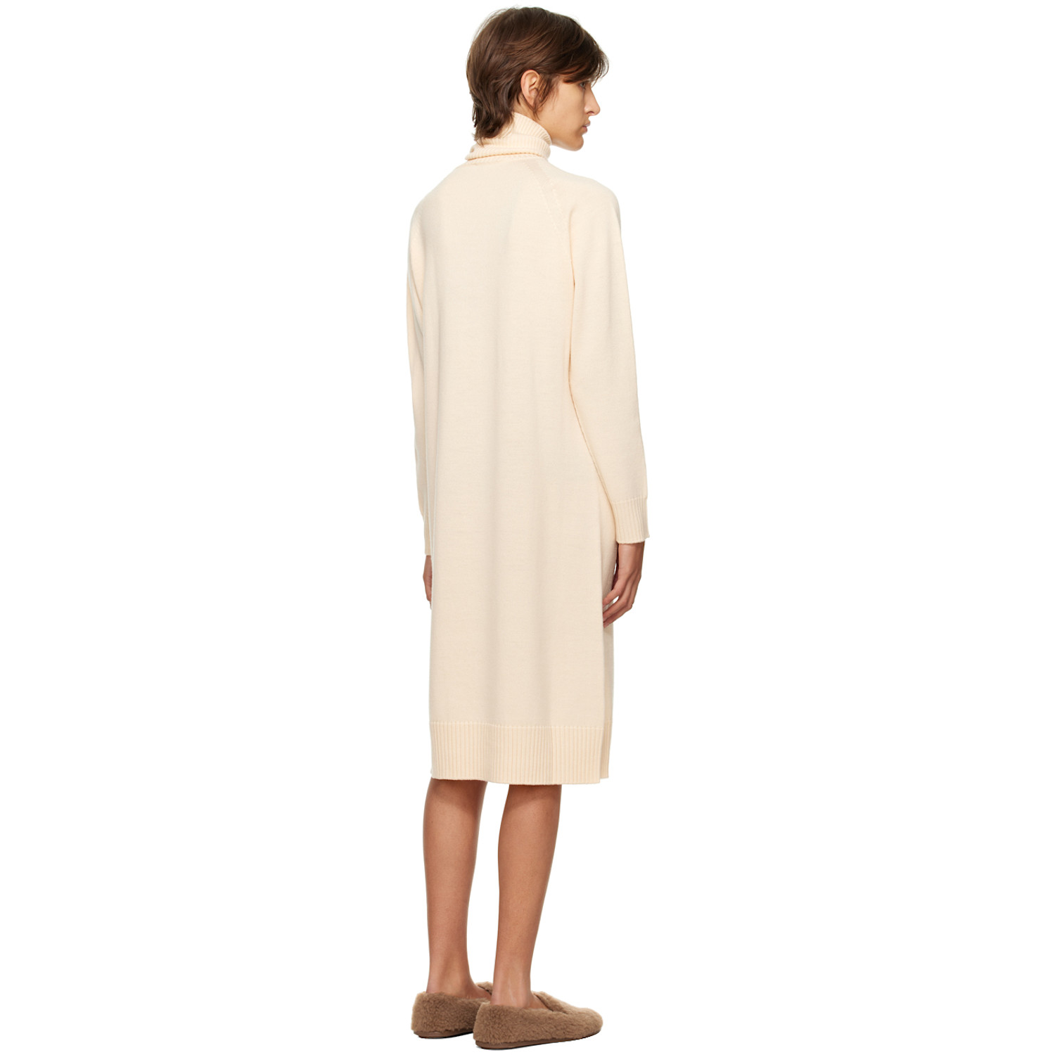  Mm By Max Mara Off-white Linfa Midi Dress 