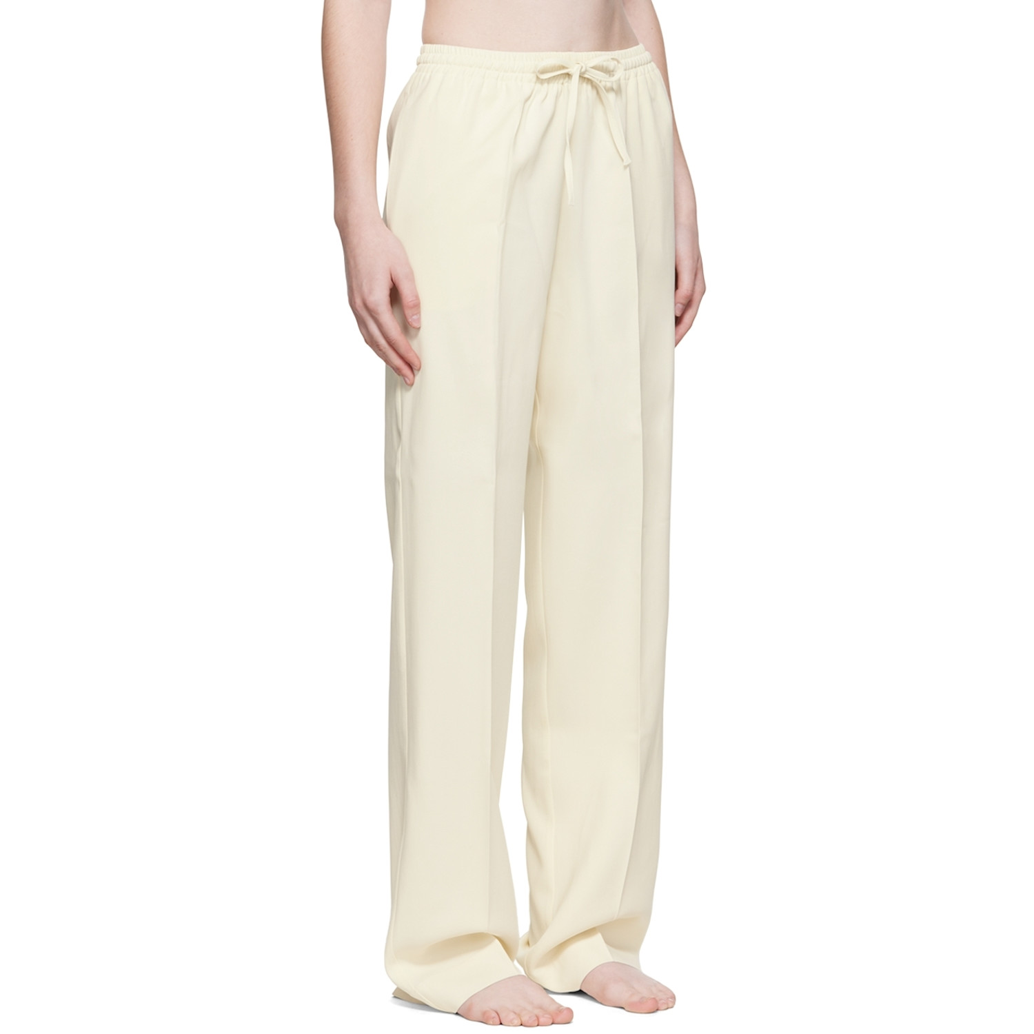  Asceno Off-white Aurelia Lounge Pants 