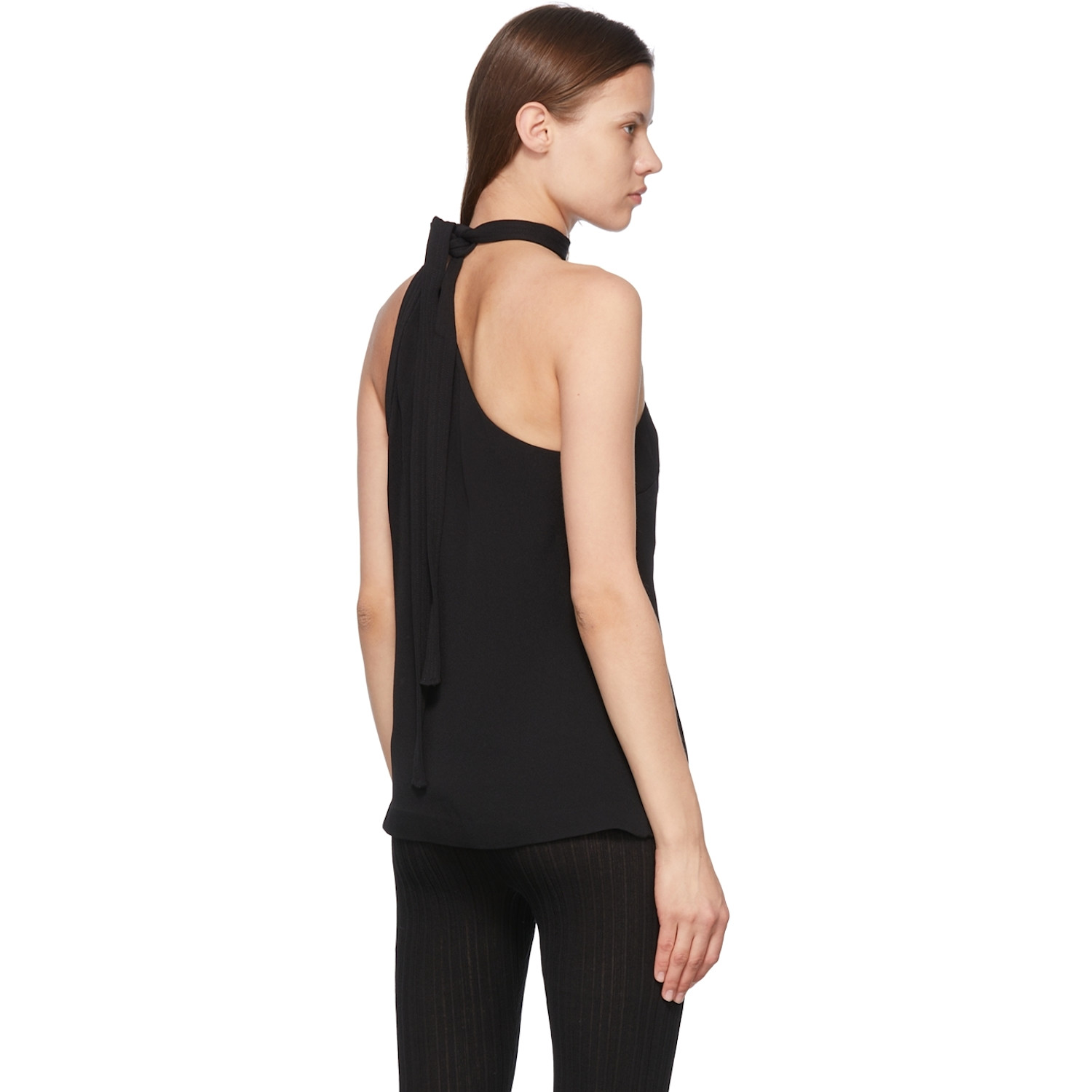  3.1 Phillip Lim Black Viscose Tank Top 
