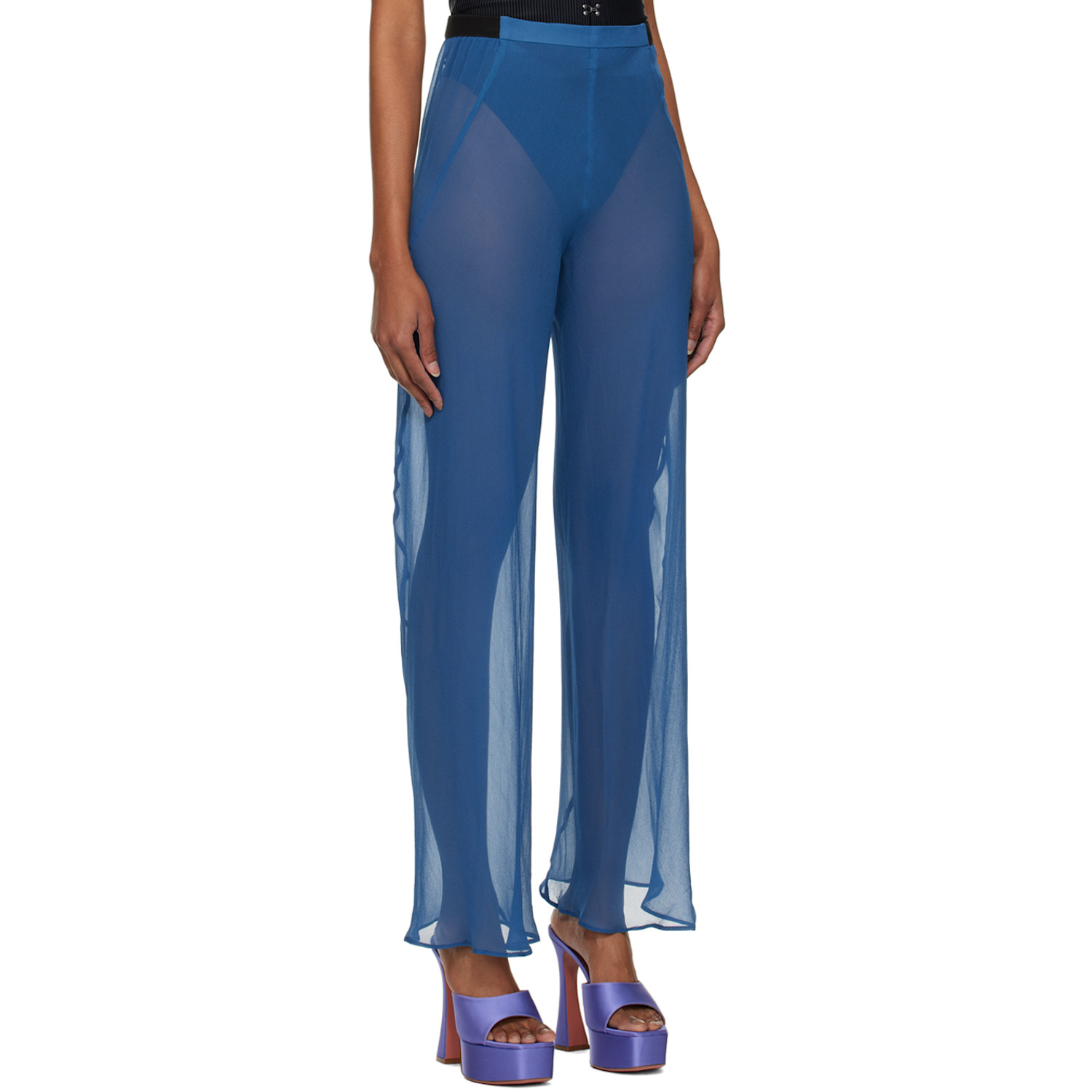  Christopher Esber Indigo Bias Trousers 