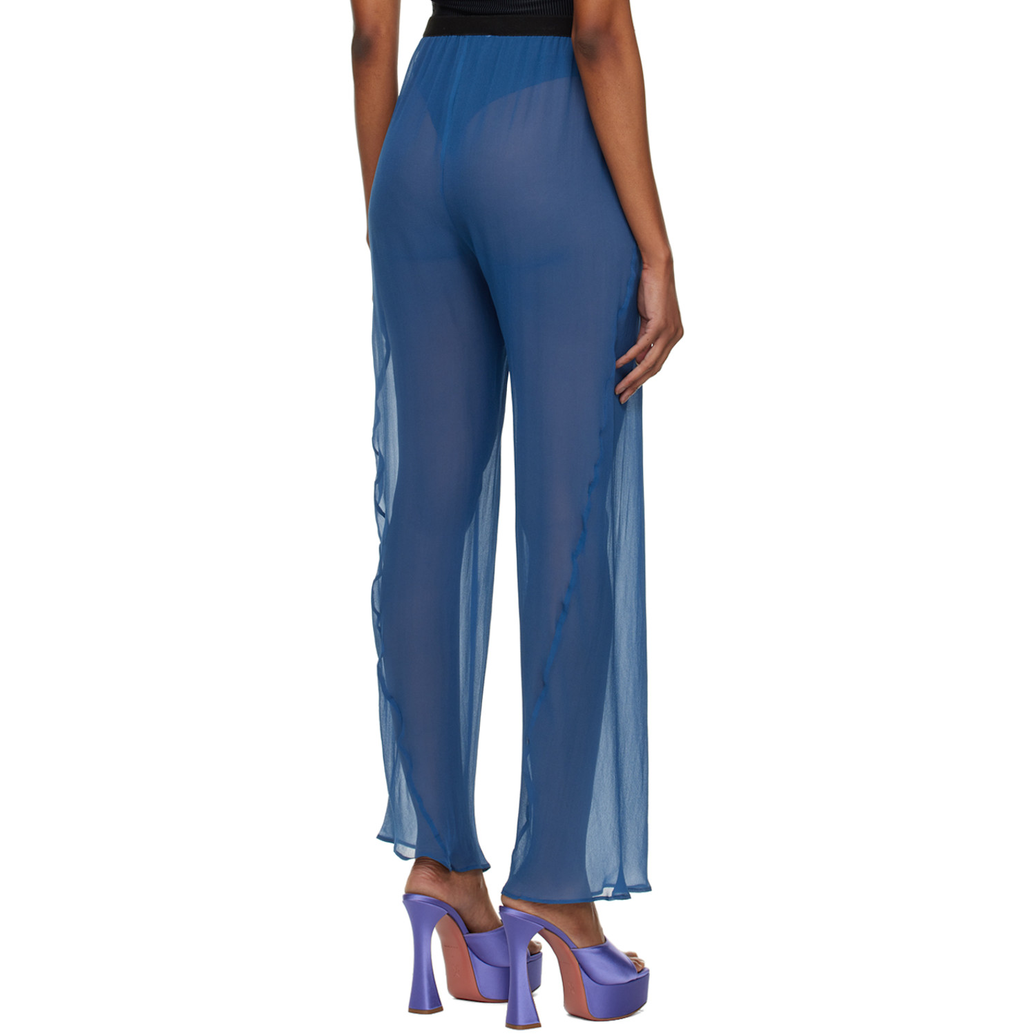  Christopher Esber Indigo Bias Trousers 