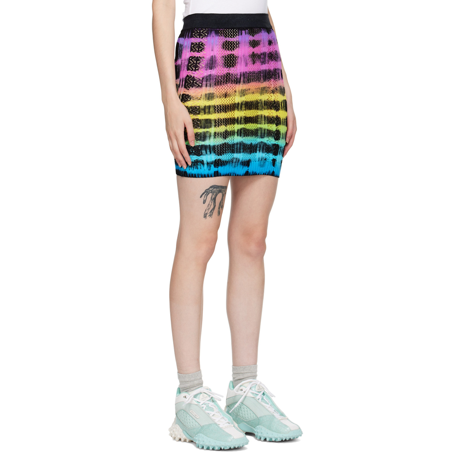  Agr Multicolor Tie-dye Miniskirt 