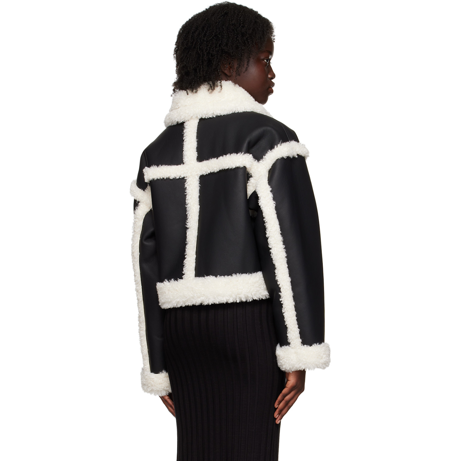  Stand Studio Black Kristy Faux-leather Jacket 