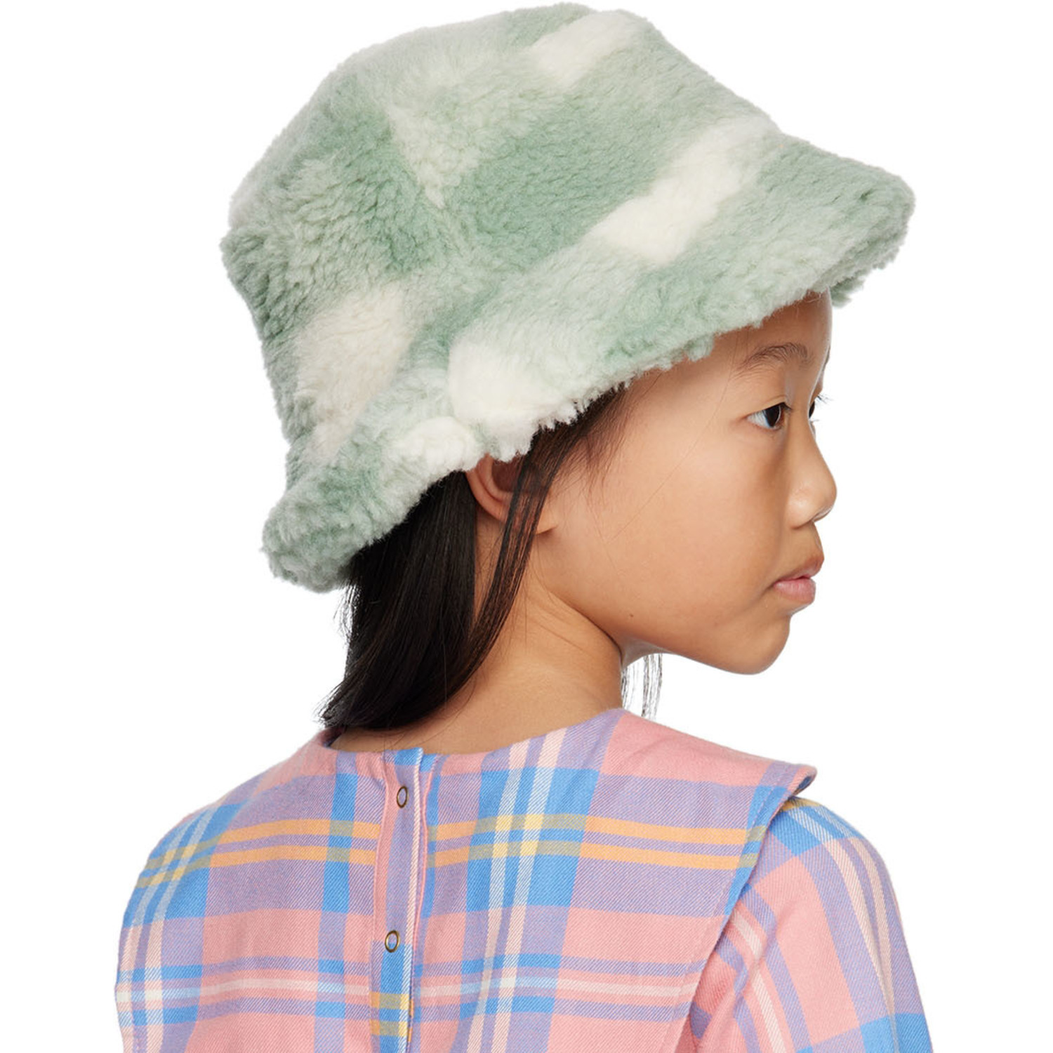  Stand Studio Green & Off-white Wera Bucket Hat 