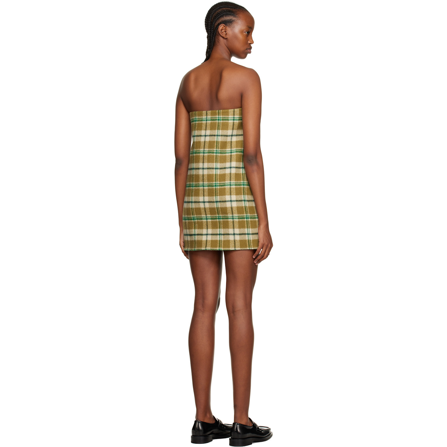  We11done Khaki Wire Minidress 