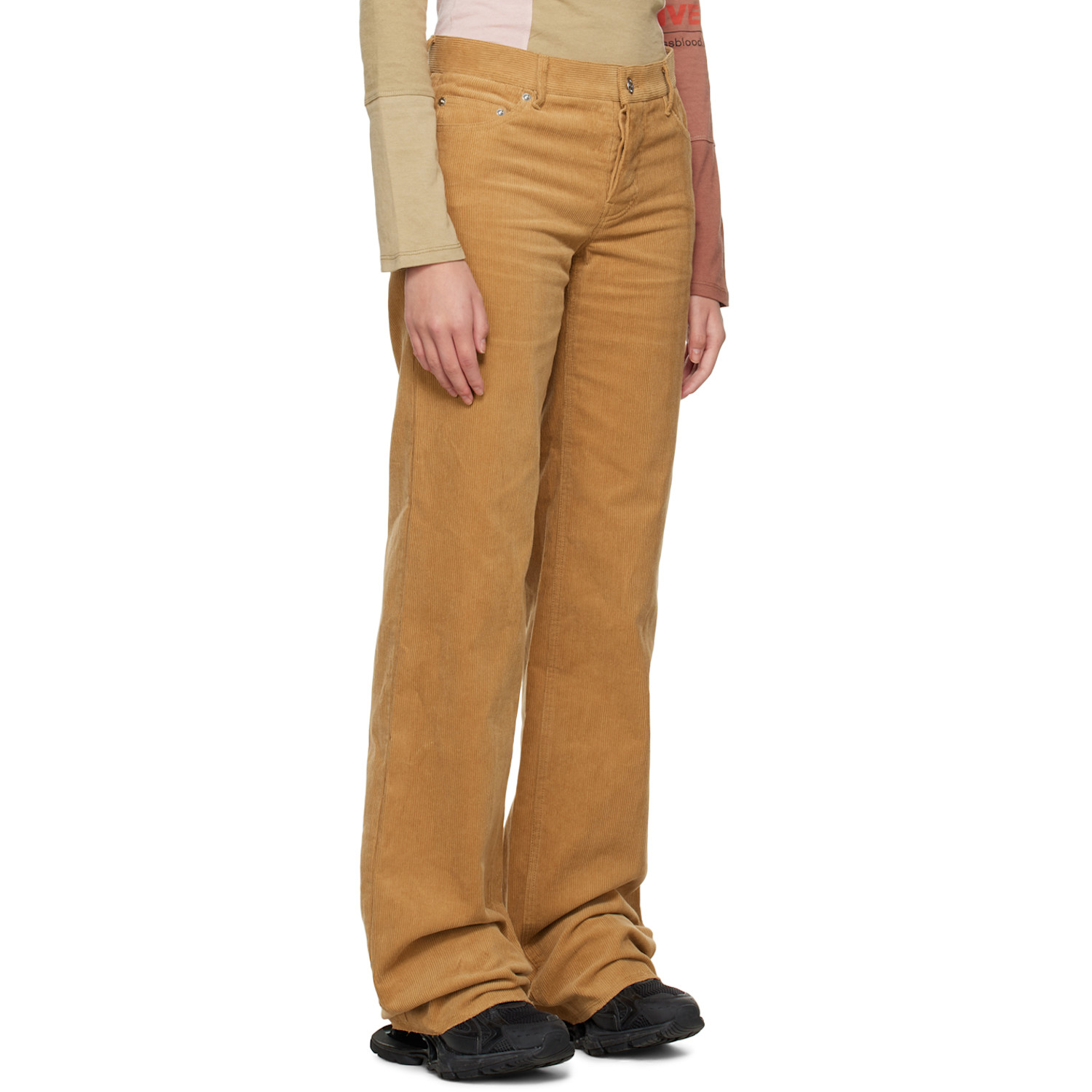  We11done Brown Wide Trousers 