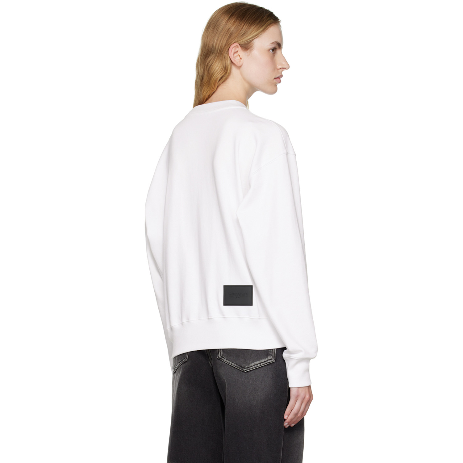  We11done White Rainbow Symbol Sweatshirt 