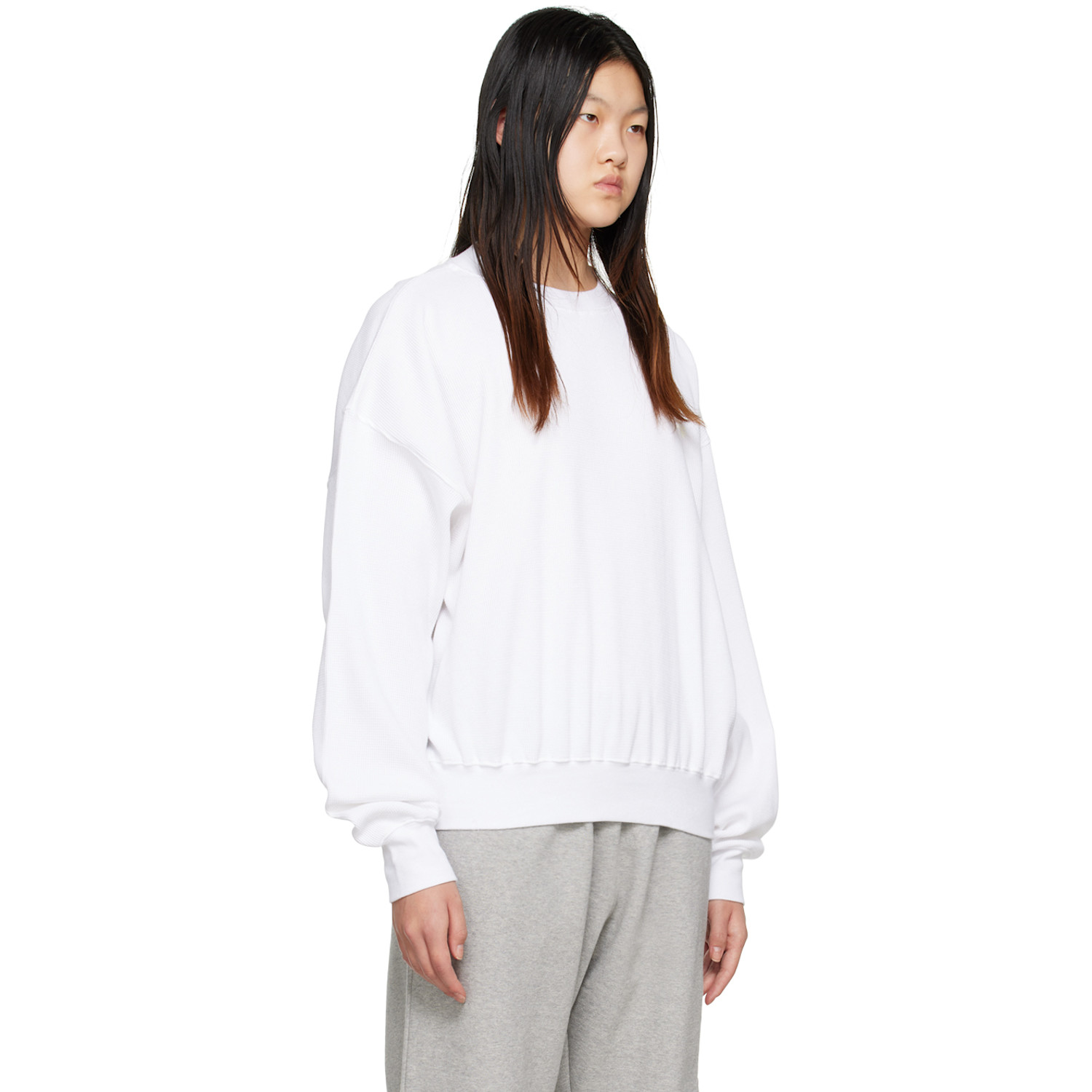  We11done White Crewneck Sweatshirt 