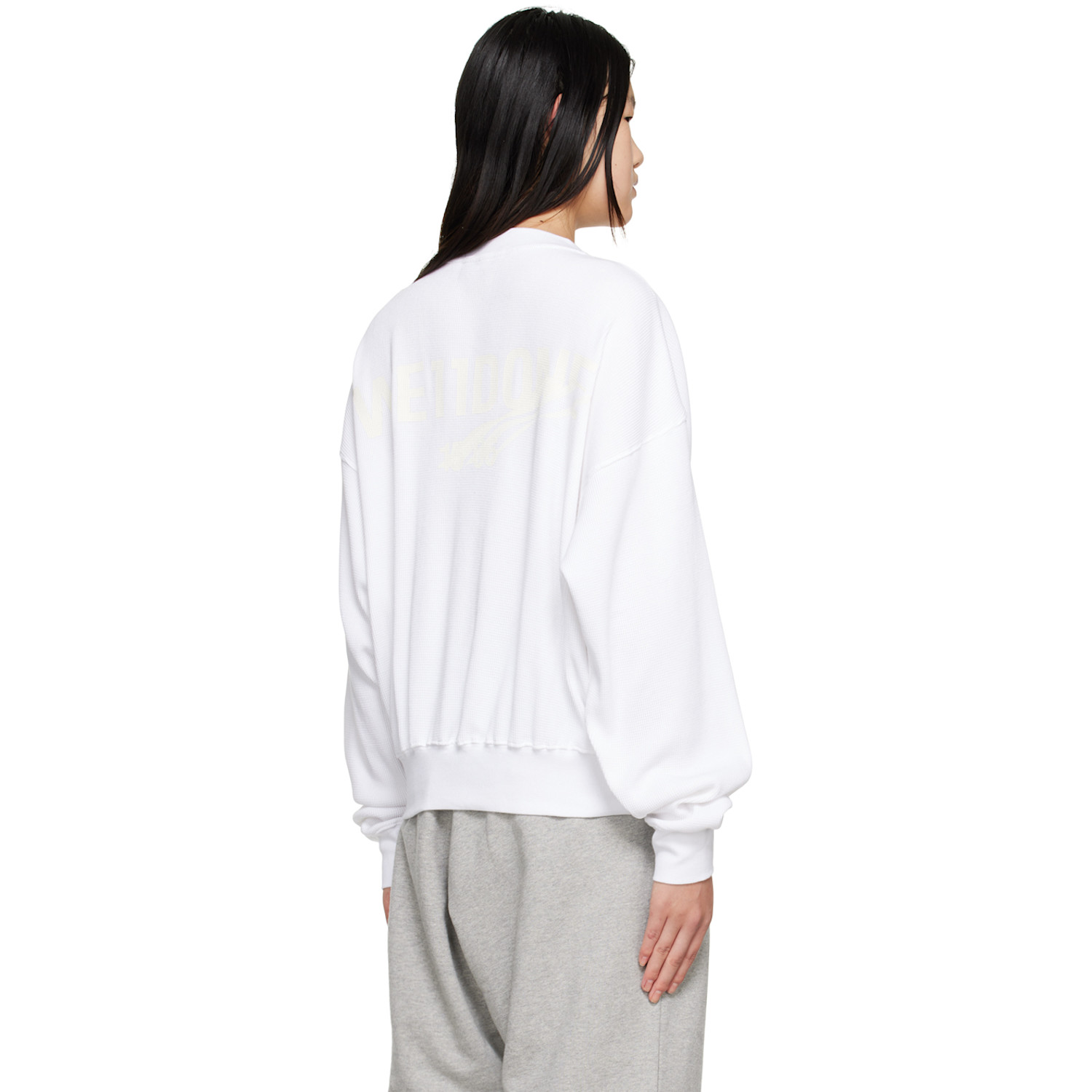  We11done White Crewneck Sweatshirt 