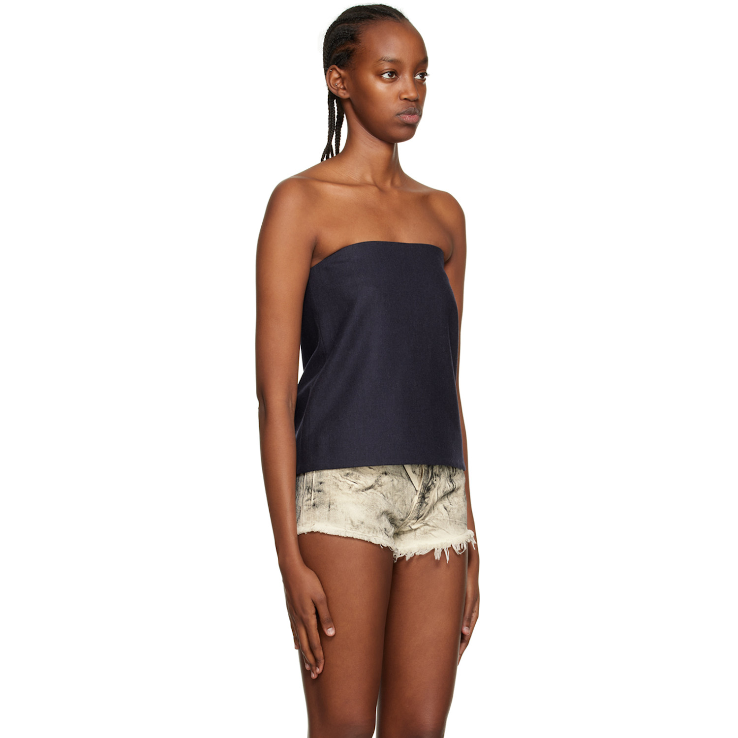  We11done Navy Tube Top 