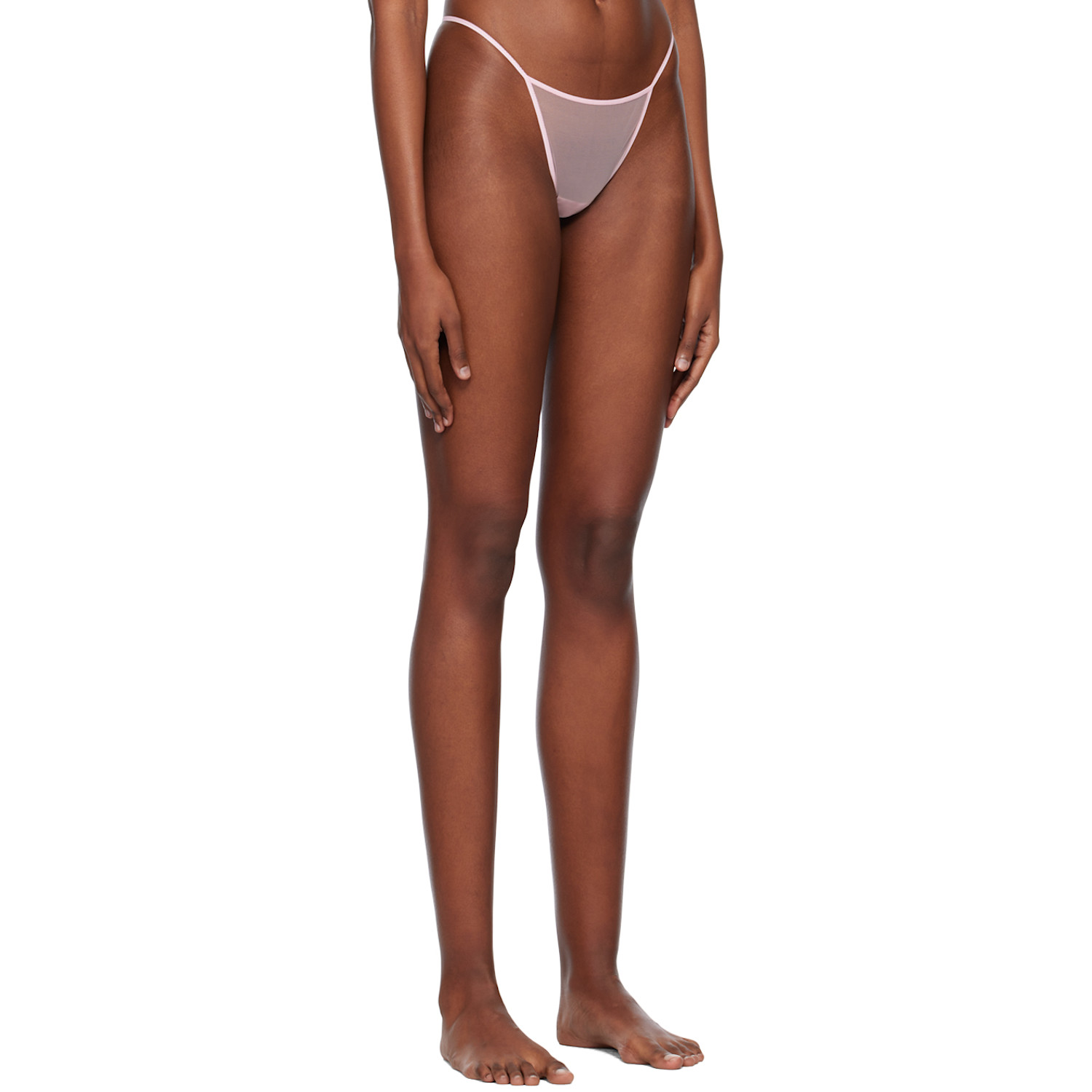  Nensi Dojaka Pink Sheer Briefs 
