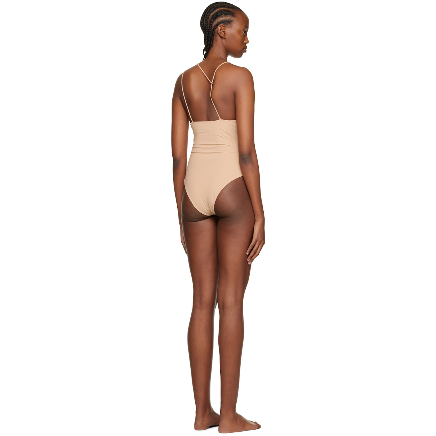  Nensi Dojaka Sssense Exclusive Beige Strappy One-piece 
