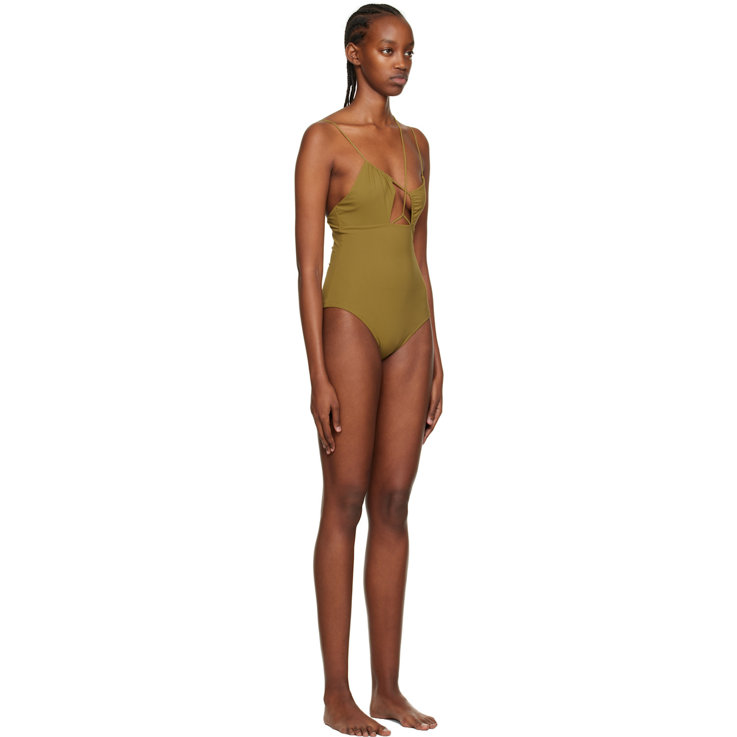  Nensi Dojaka Ssense Exclusive Khaki Swimsuit 