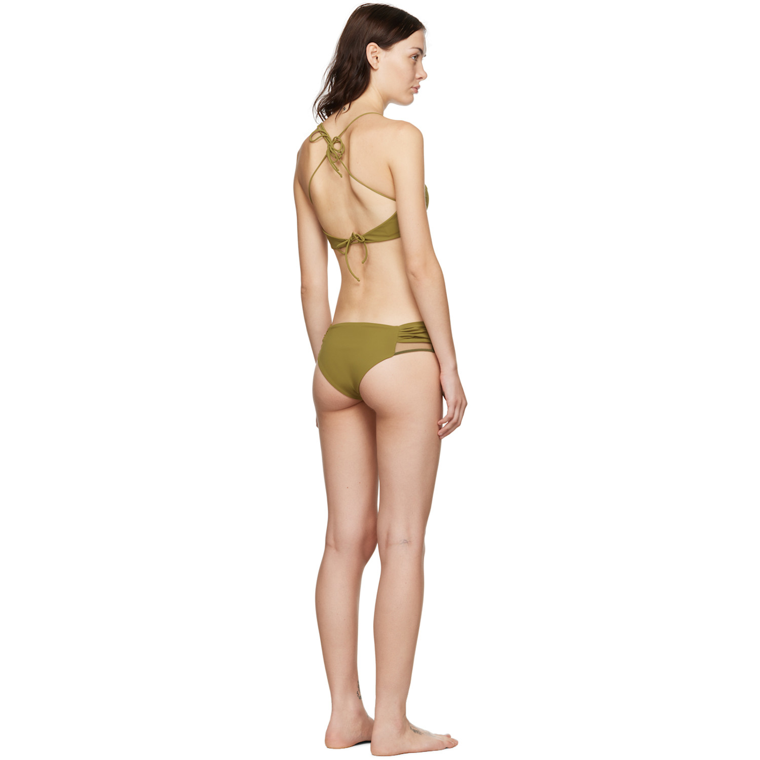  Nensi Dojaka Ssense Exclusive Khaki Bikini 