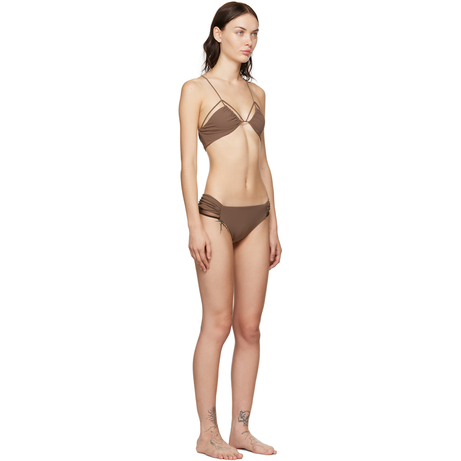  Nensi Dojaka Ssense Exclusive Taupe Bikini 