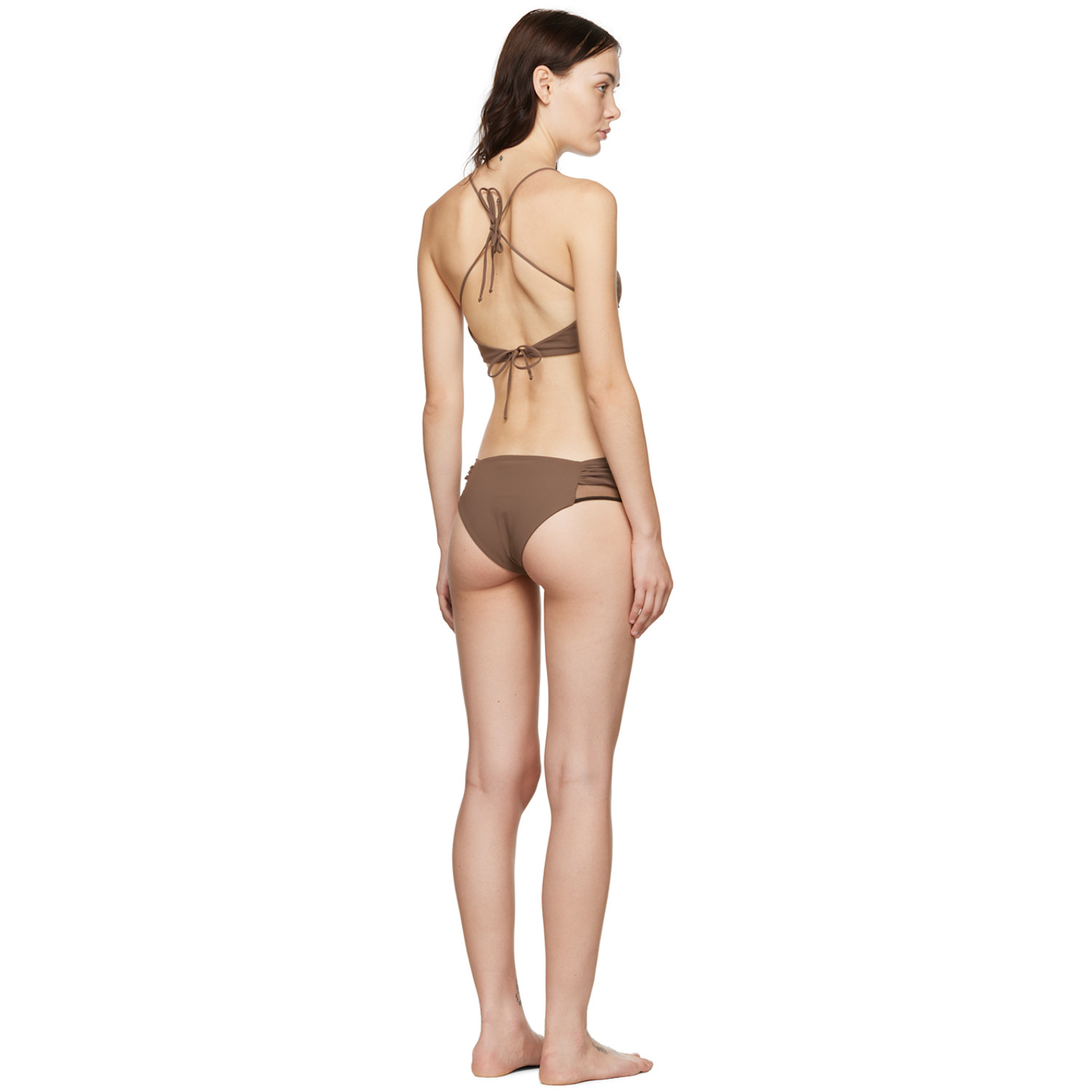  Nensi Dojaka Ssense Exclusive Taupe Bikini 