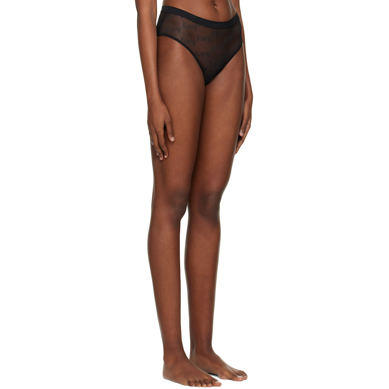  Balenciaga Black Slip Briefs 