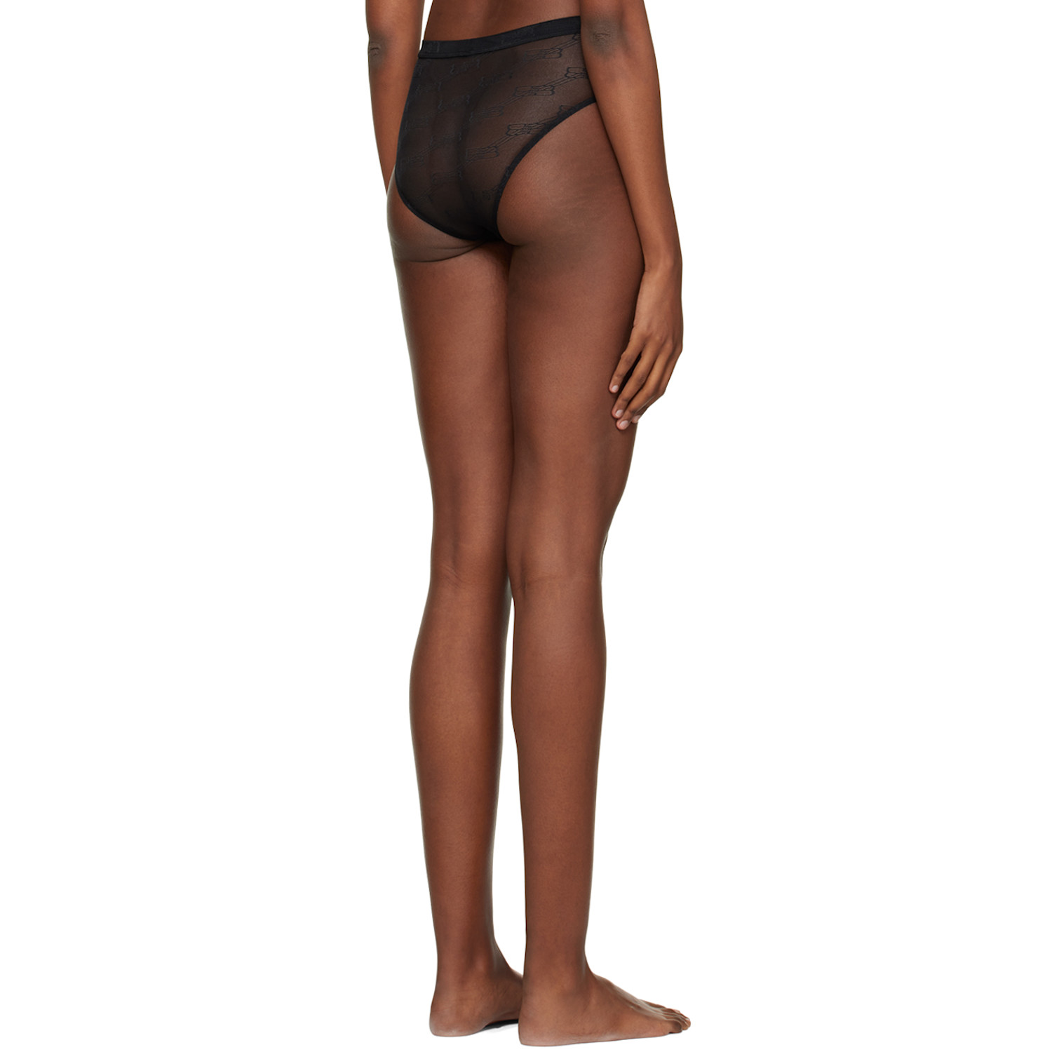 Balenciaga Black Slip Briefs 