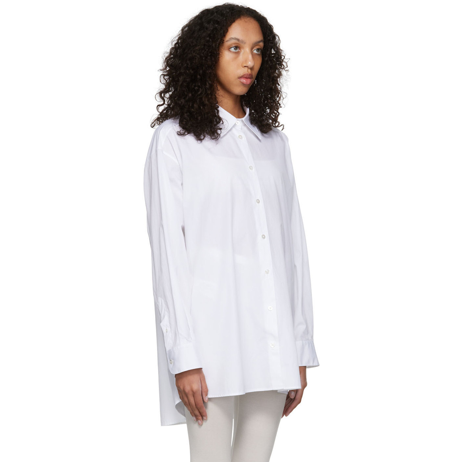  The Row White Luka Shirt 