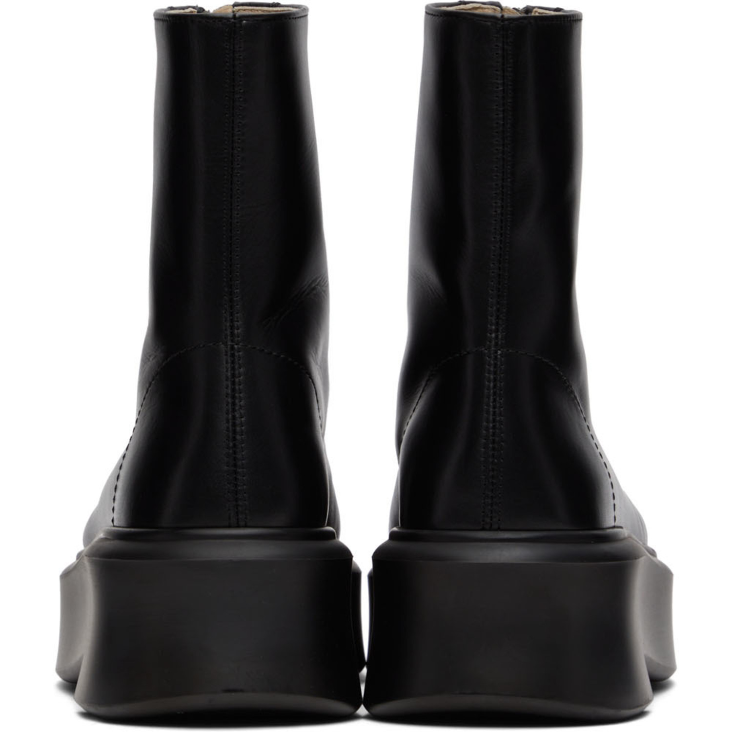  The Row Black Zipped I Ankle Boots 