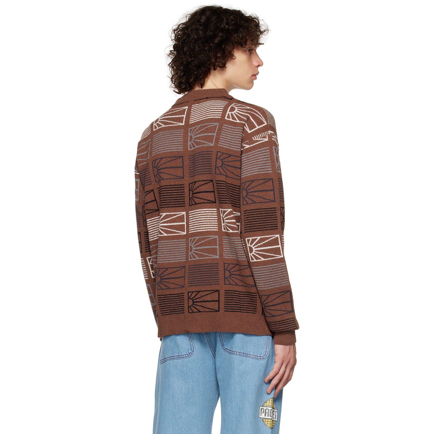  Rassvet Brown Jacquard Sweater 