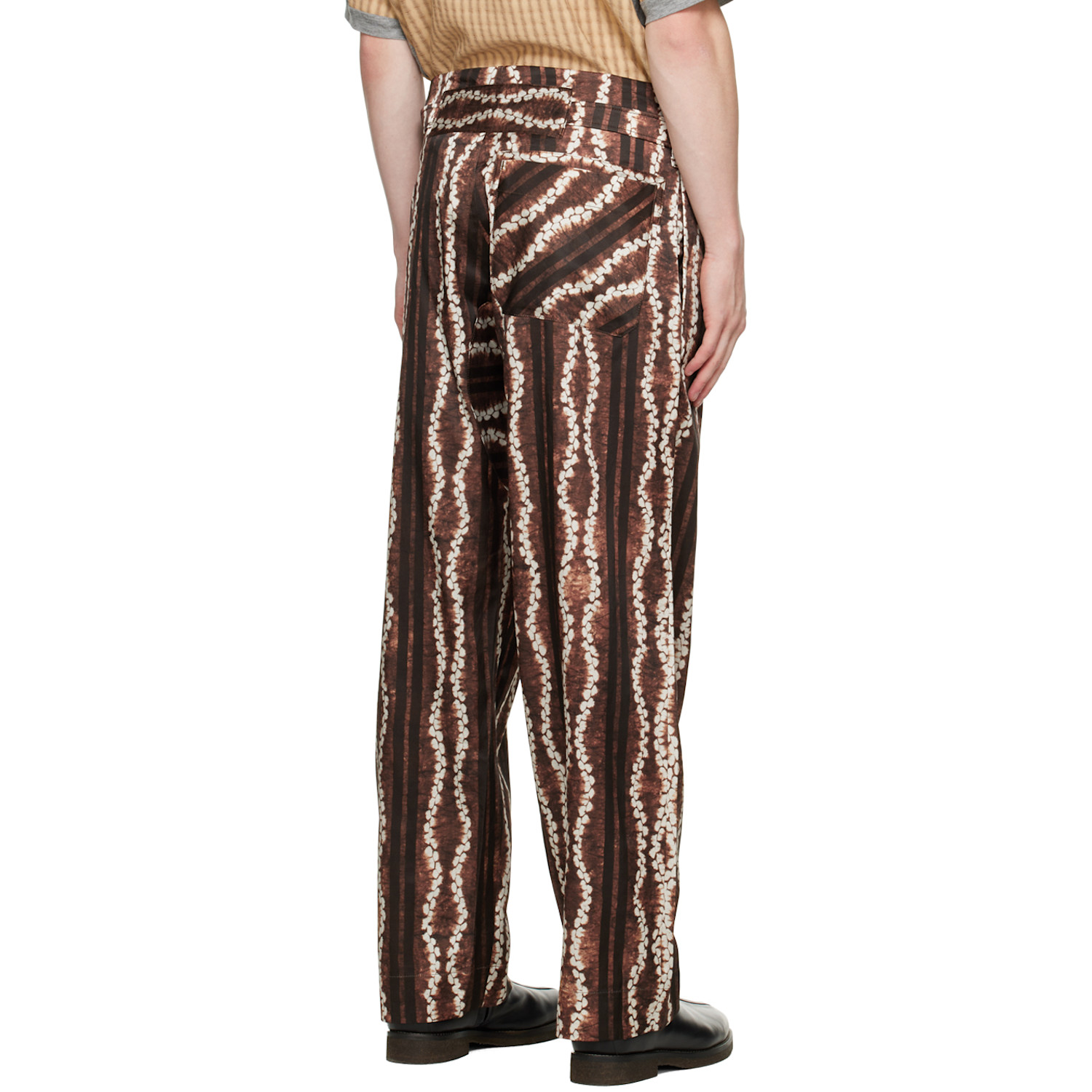  Nicholas Daley Brown & White Roketsu-dyed Trousers 