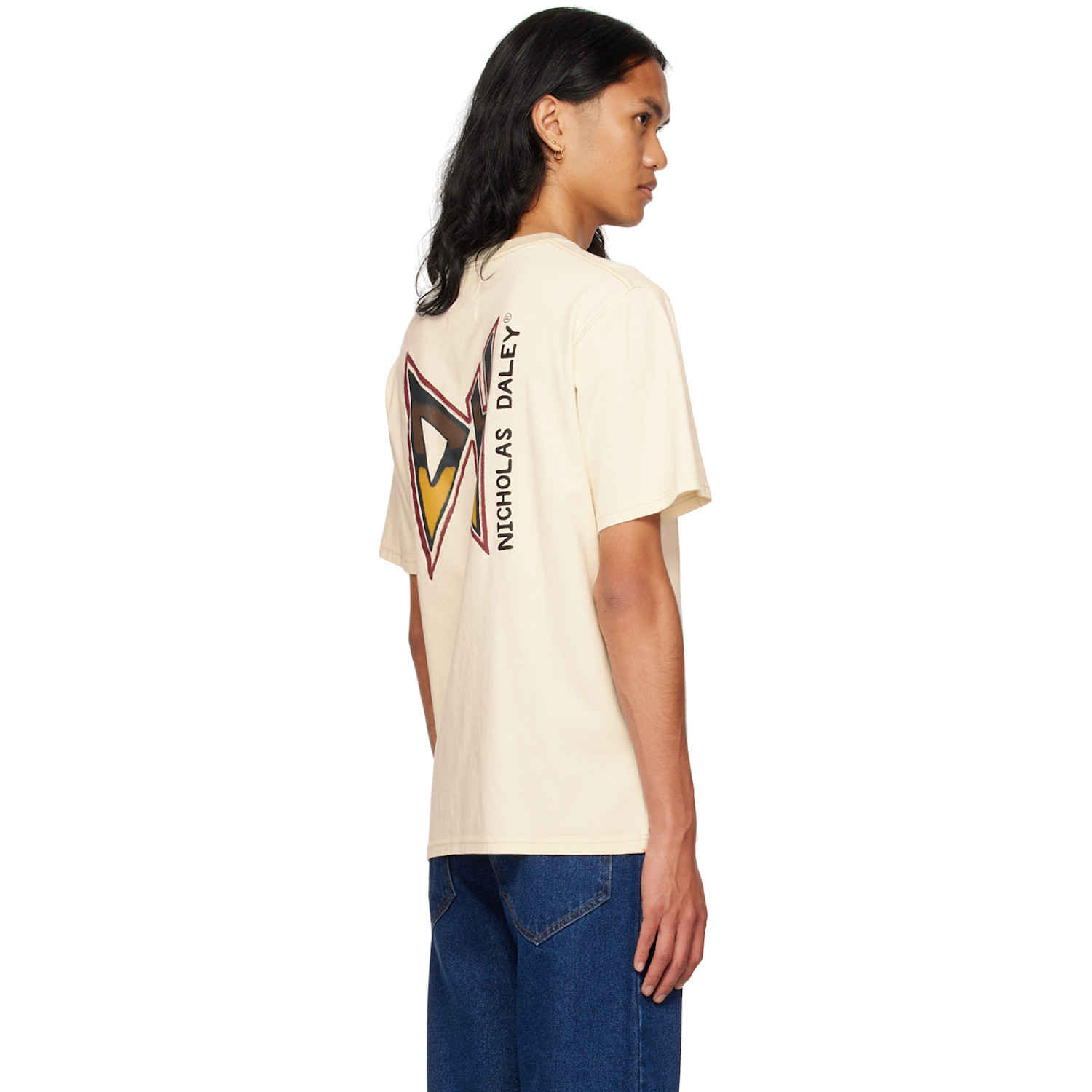  Nicholas Daley Off-white 'dark Haze' T-shirt 
