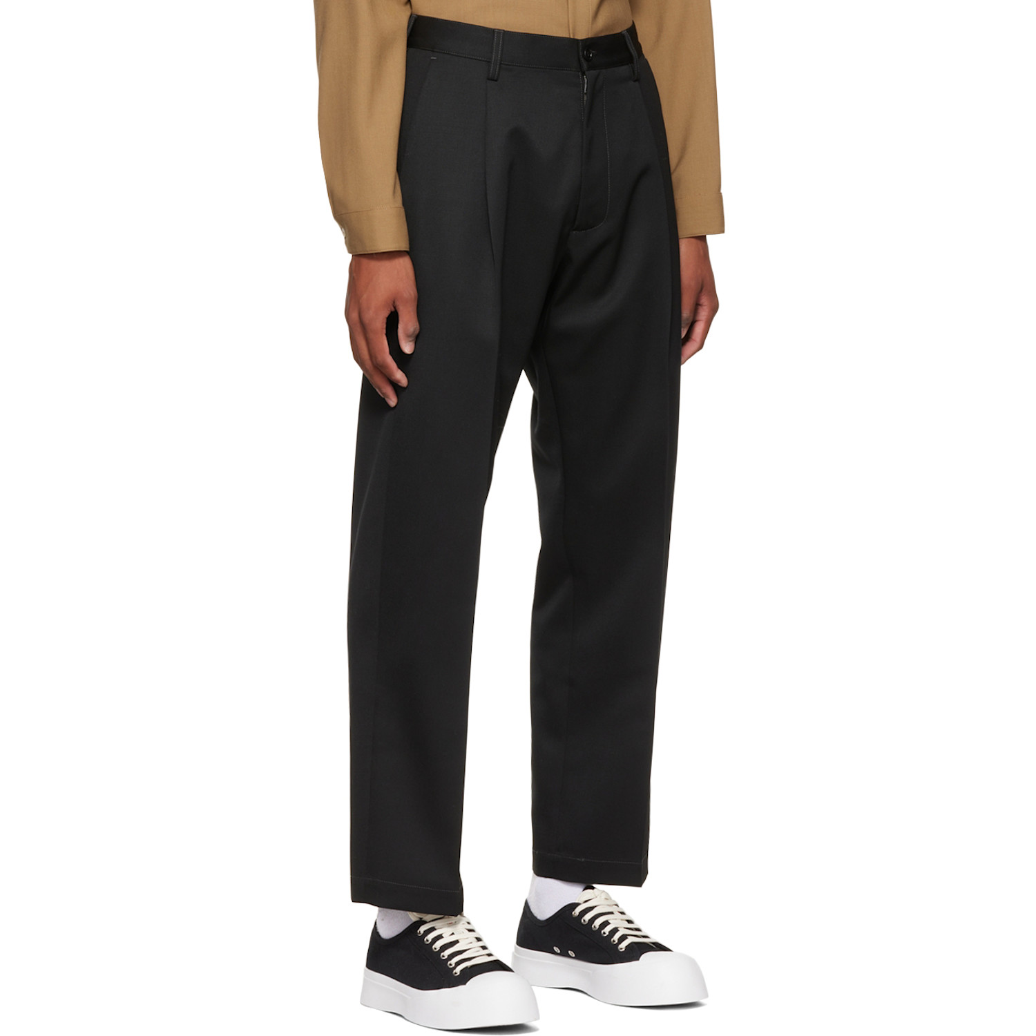  Marni Black Virgin Wool Trousers 